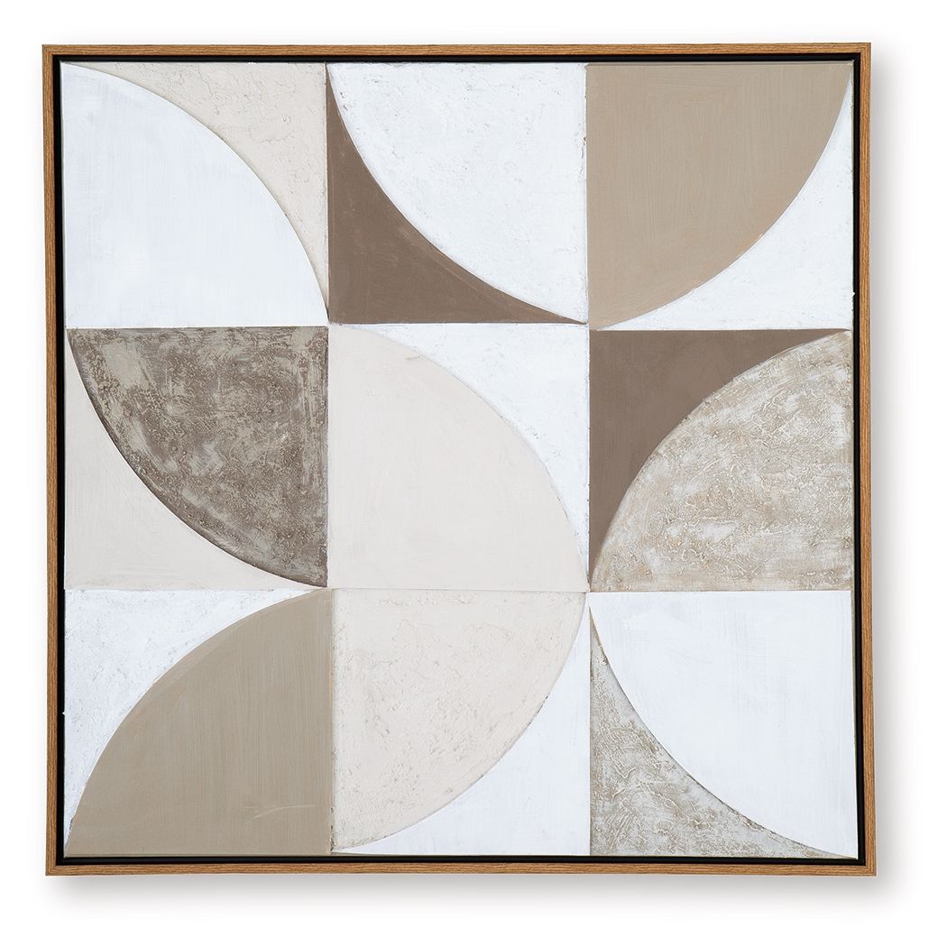 Ashley Furniture Harelman - Wall Art - Tan / Taupe / White - Image 5