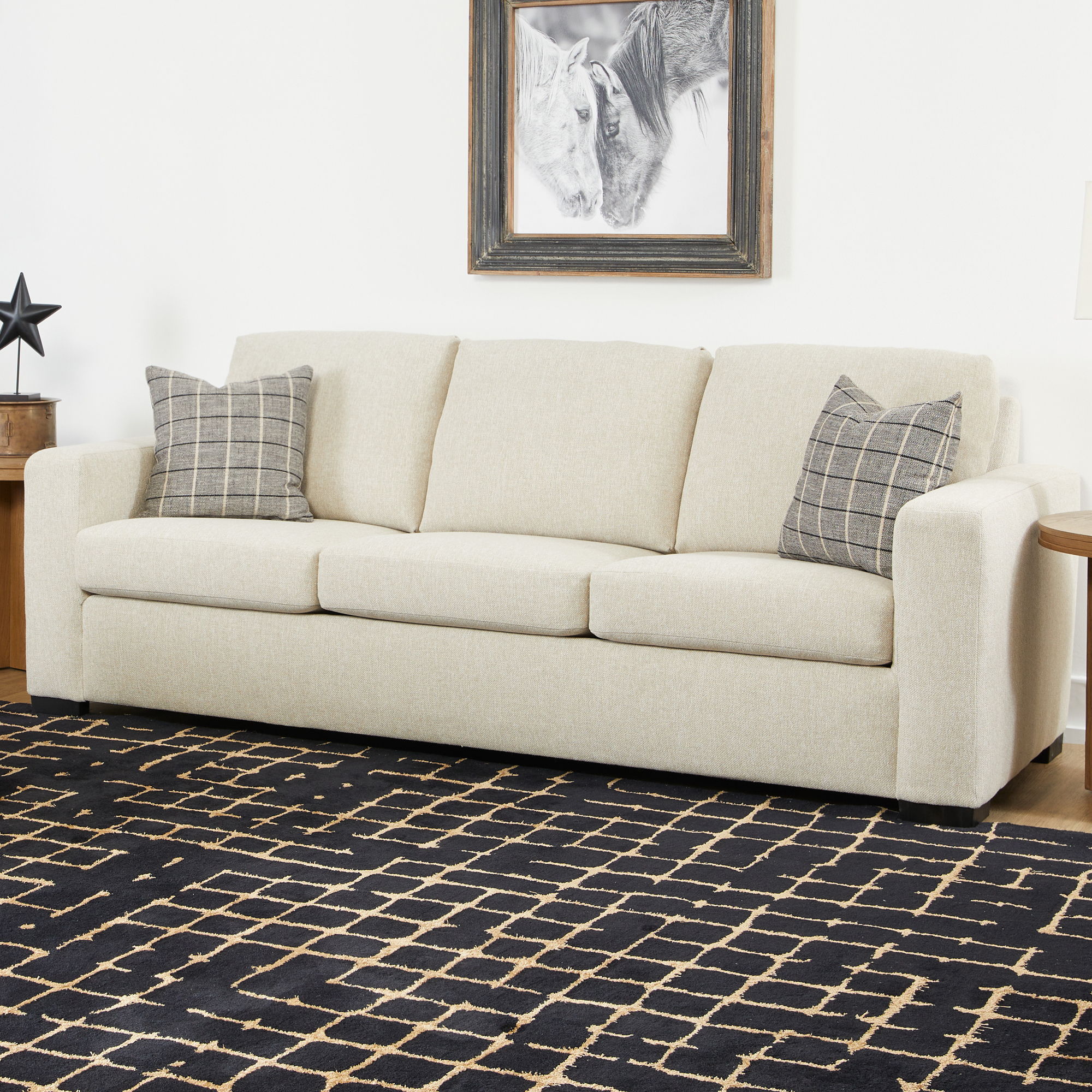 Oliver - Fabric Sofa, light brown, view 8