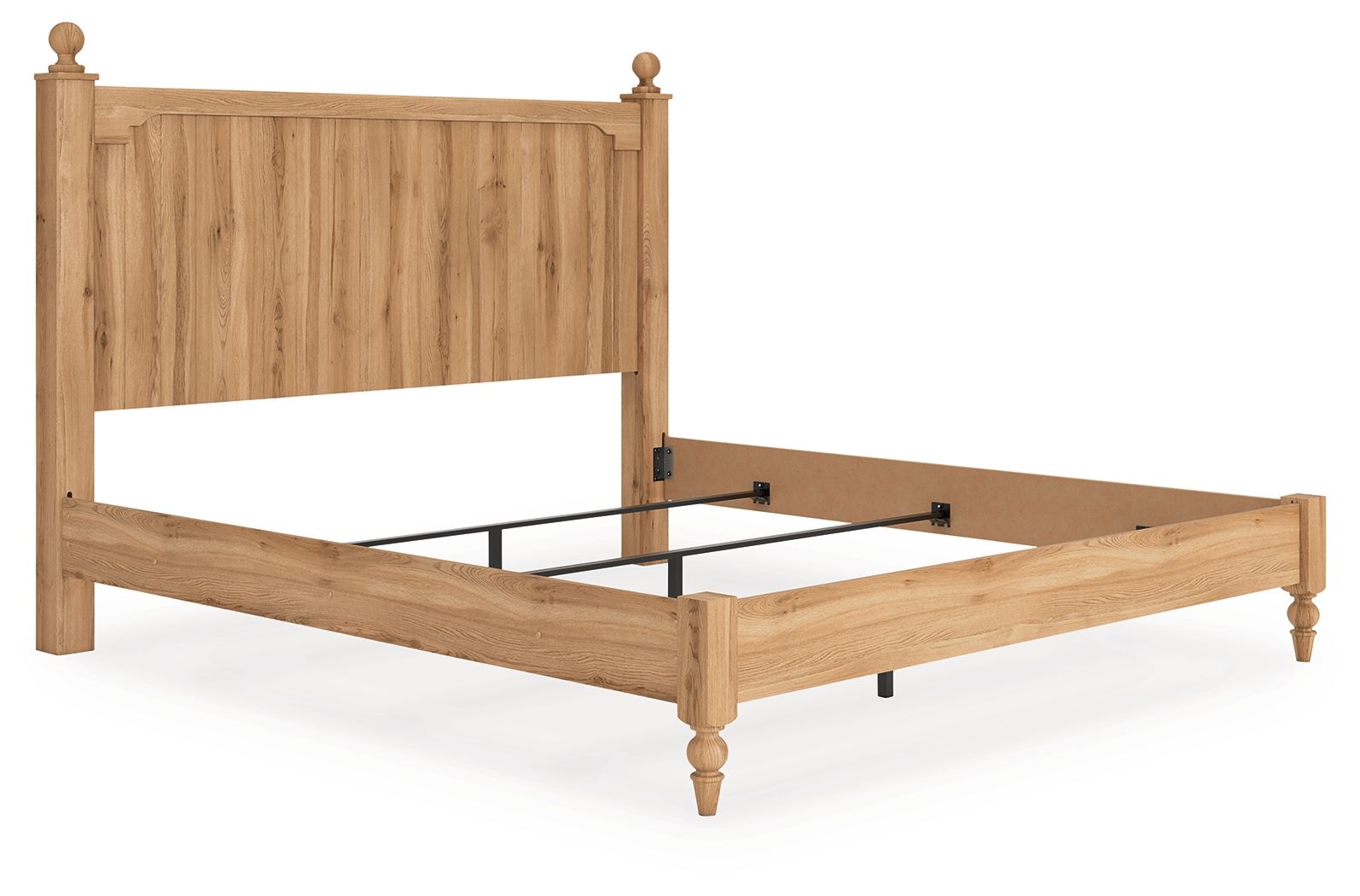 Aleaport - King Panel Bed - Warm Brown