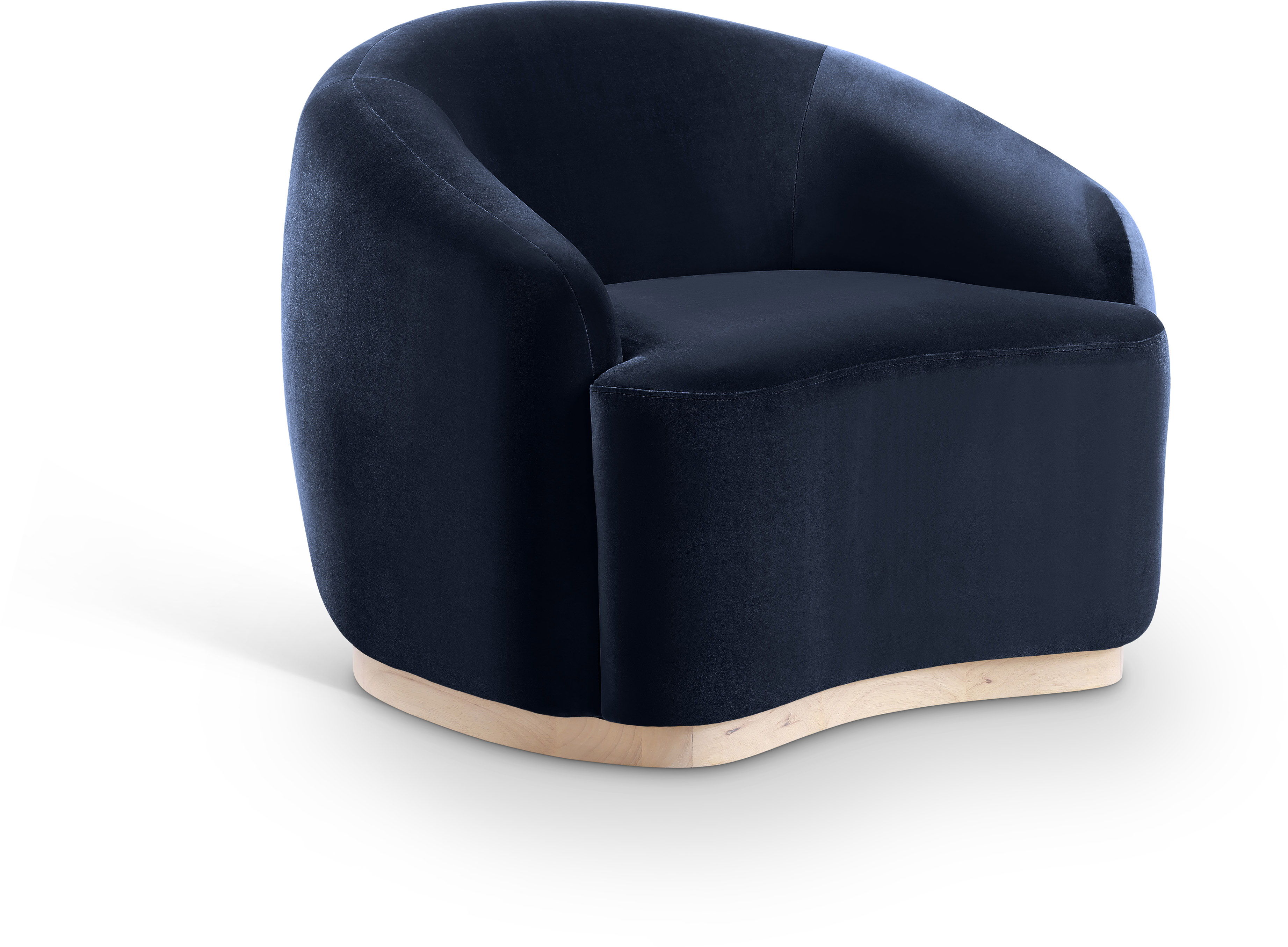 Gustavo - Velvet Upholstered Chair - Navy