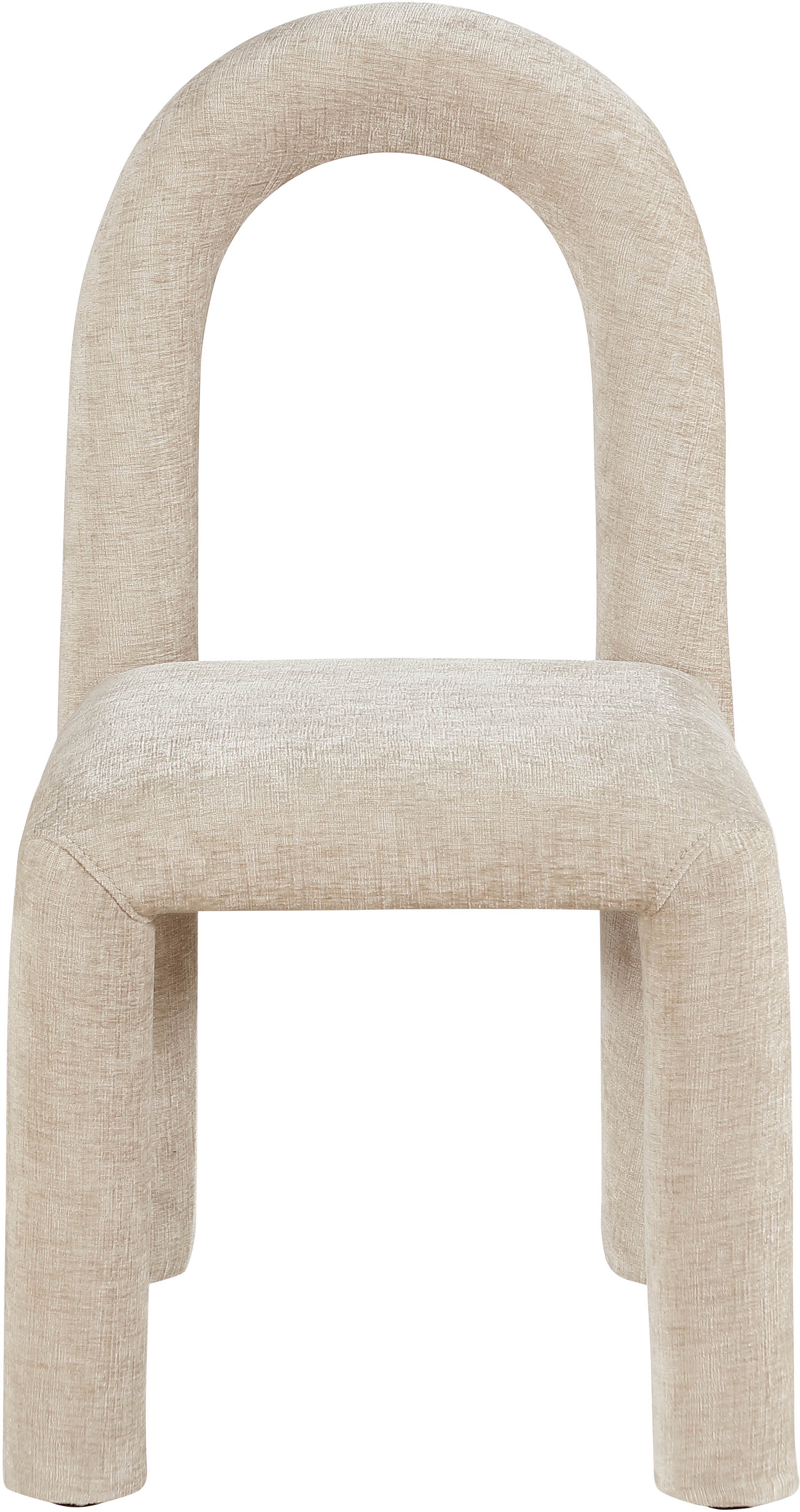 Amari - Chenille Fabric Dining Chair (Set of 2) - Beige
