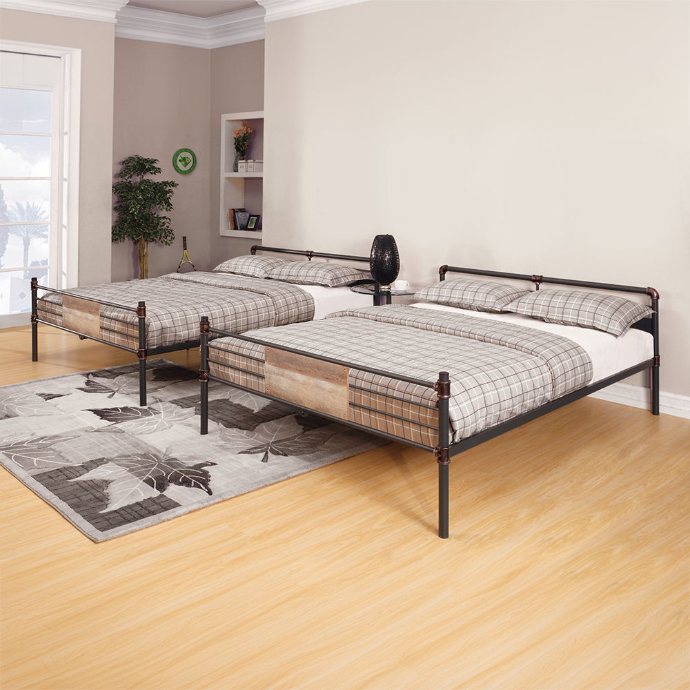 Brantley - Double Queen Bunk Bed - Sandy Black & Dark Bronze Hand-Brushed, black, view 4
