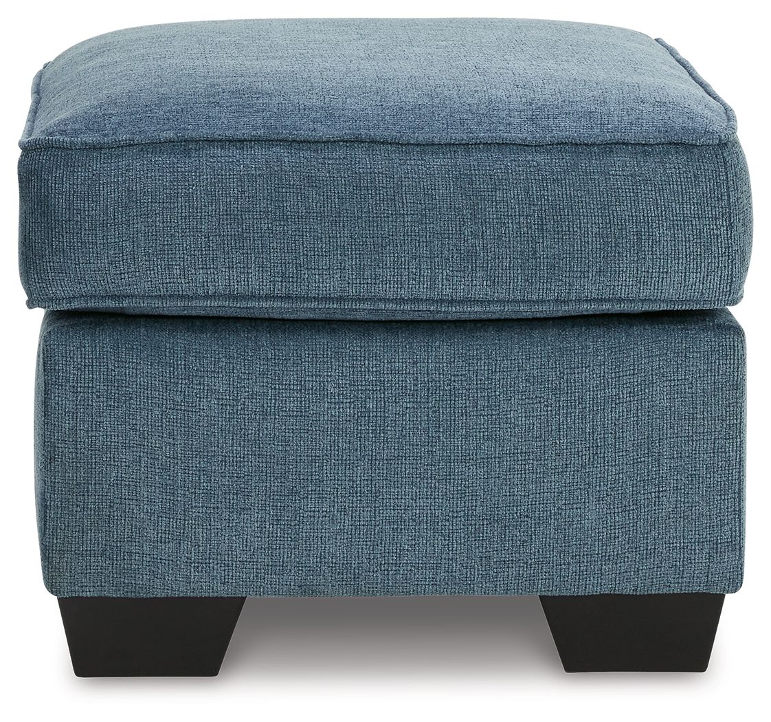 Ashley Furniture Cashton - 2 Pc. - Chair, Ottoman - Blue - Image 8