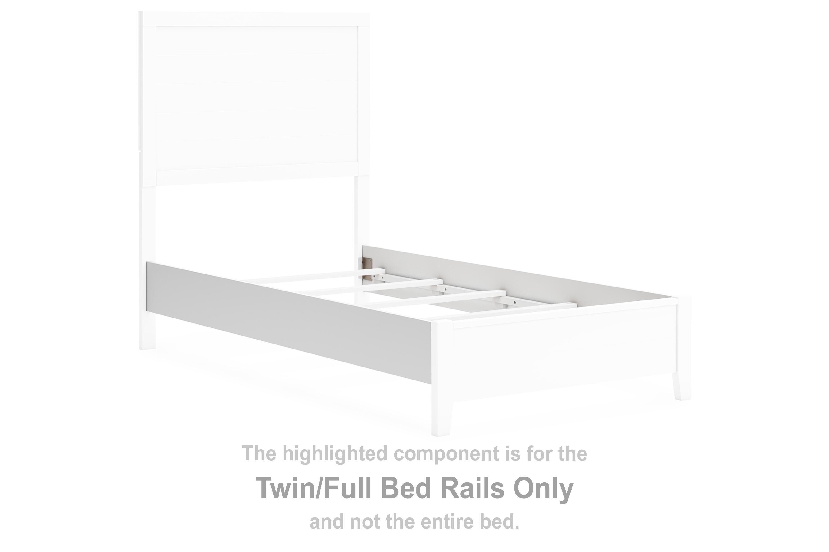Binterglen – Twin/Full Bed Rails – White