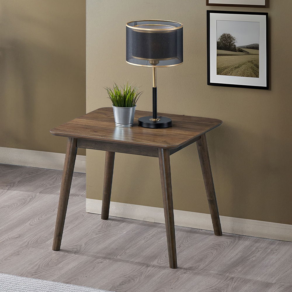 Lamonte - End Table - Walnut, dark brown