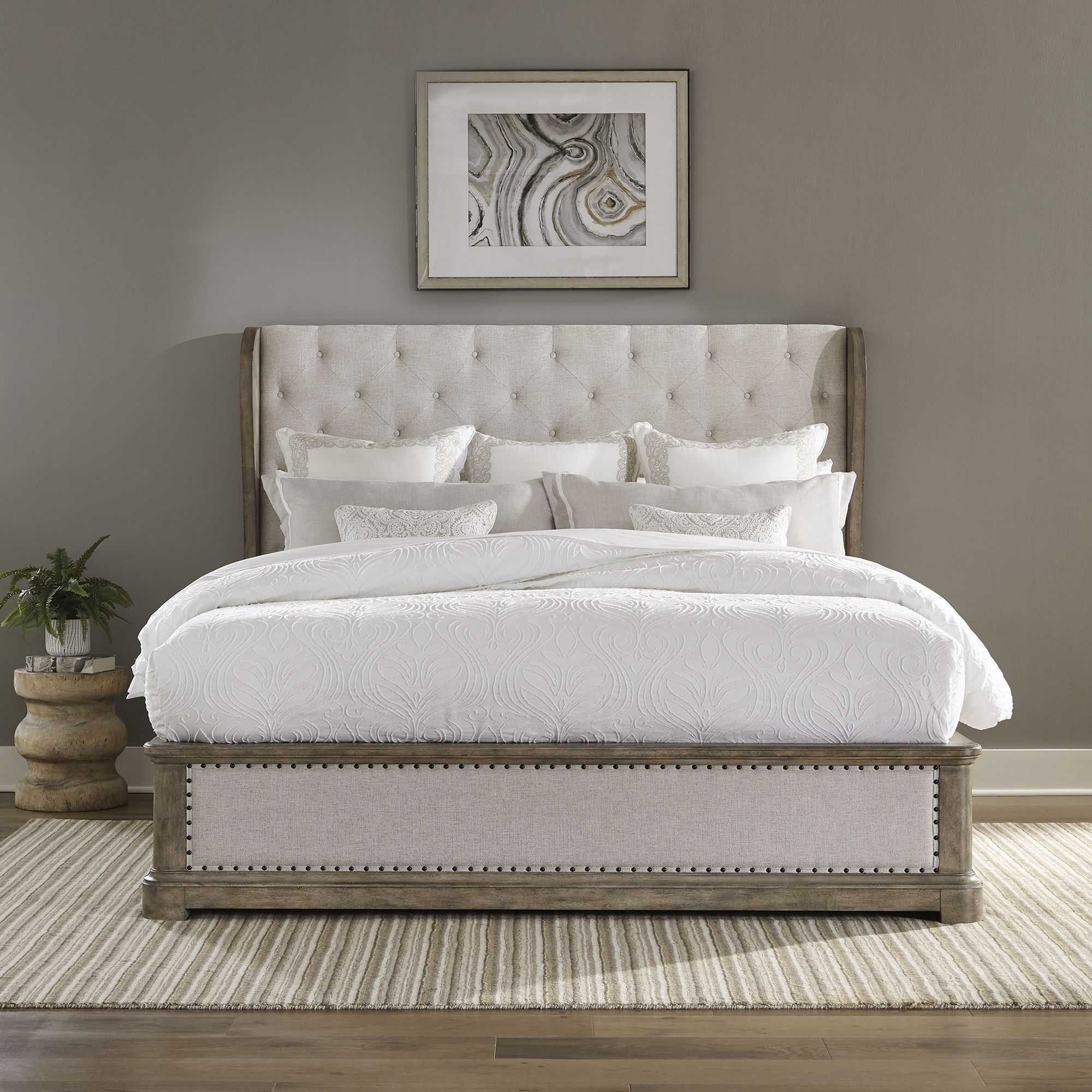 Liberty Furniture Town & Country - King Shelter Bed - Medium Brown