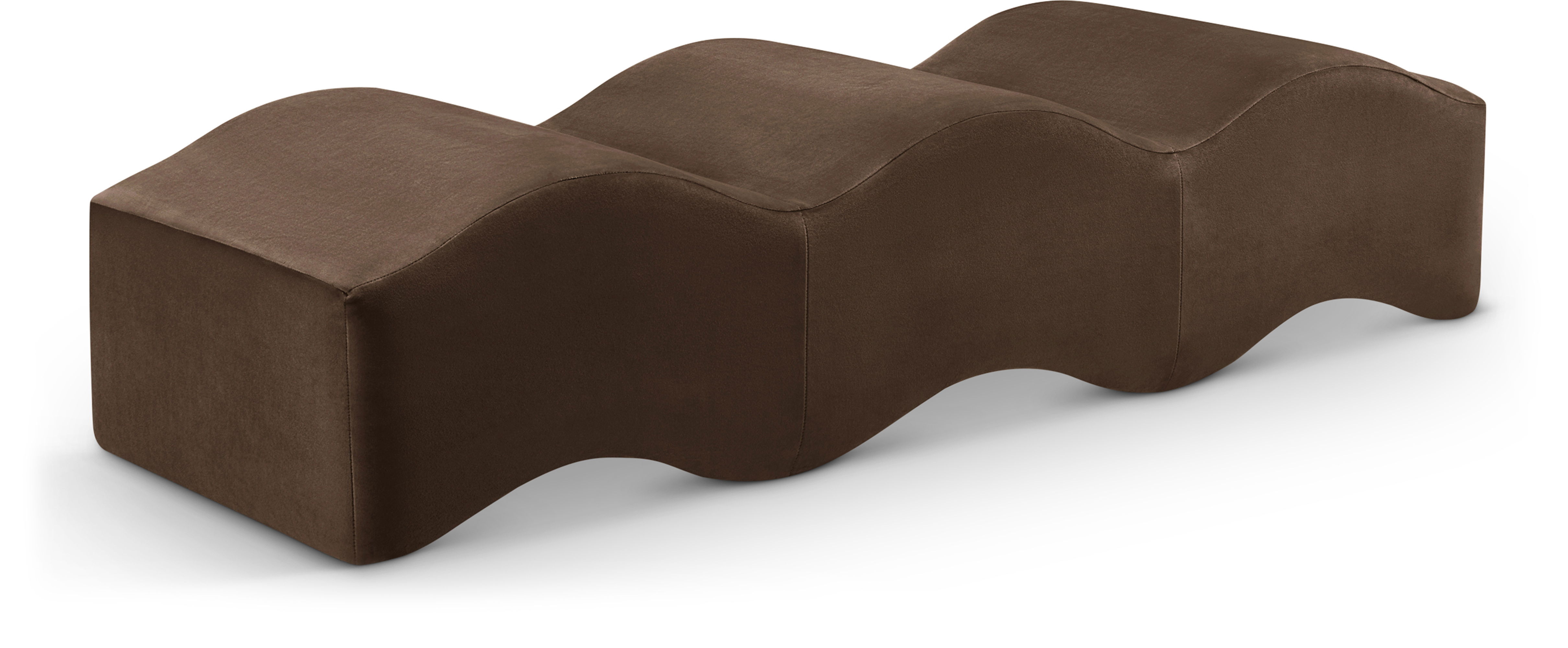 Wave - Bench - Brown