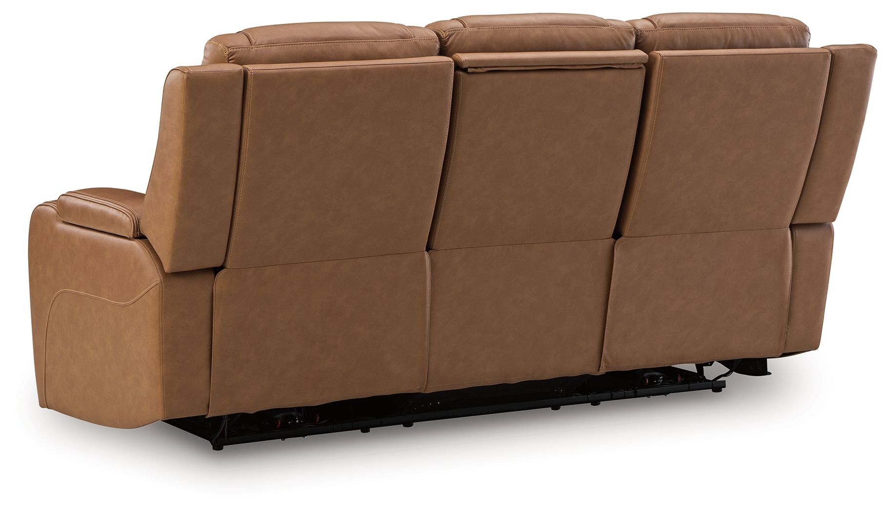Ashley Furniture Knightington - Power Reclining Sofa With Audio Seating - Caramel - Image 5