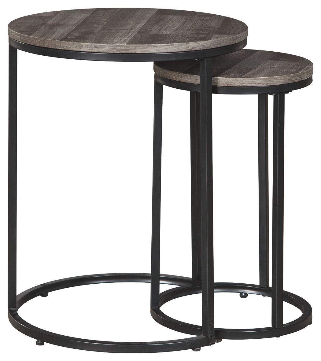 Ashley Furniture Briarsboro - Accent Table Set (Set of 2) - Black / Gray - Image 4