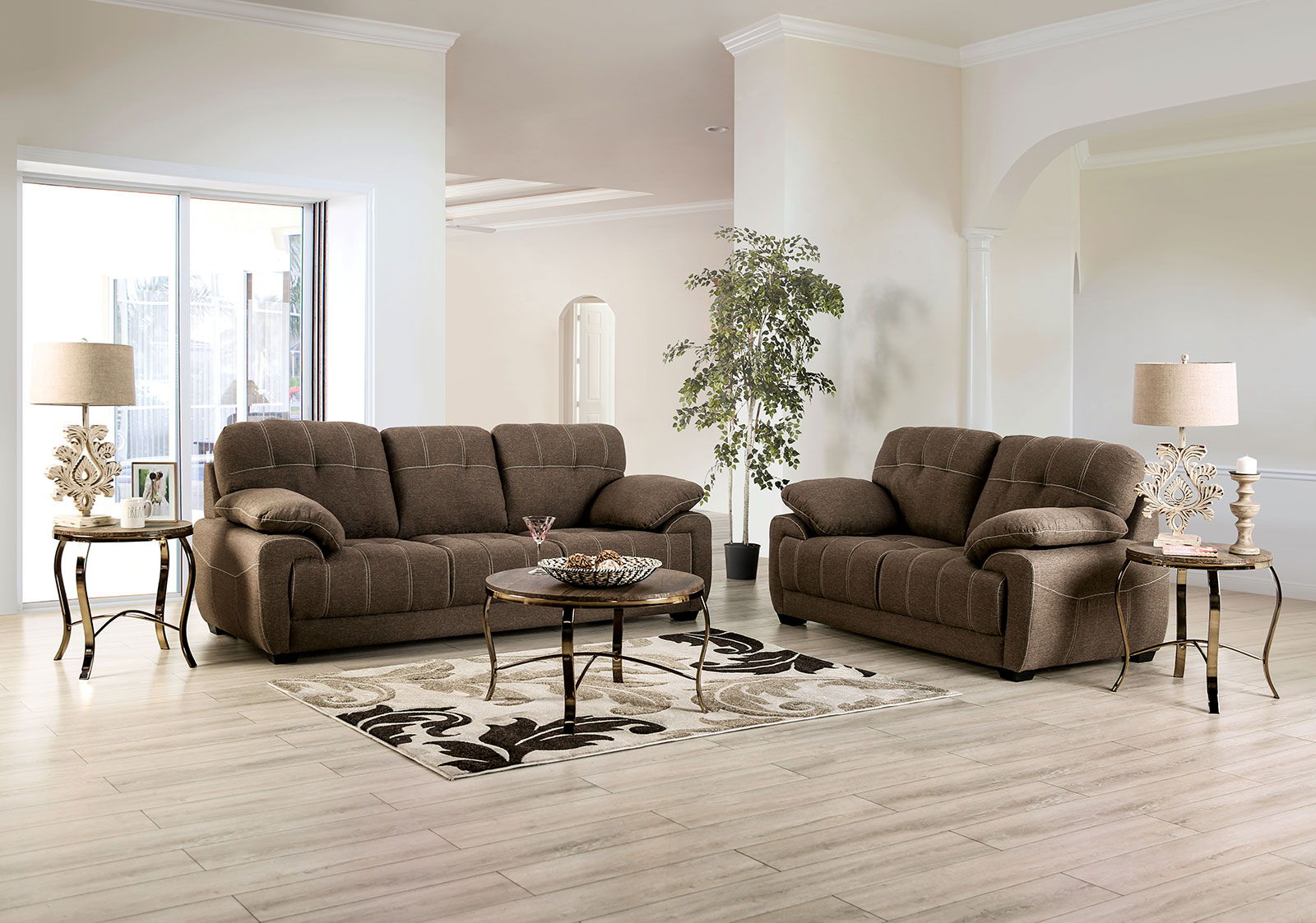 Canby Sofa & Loveseat Brown New Lots Furniture Online Store