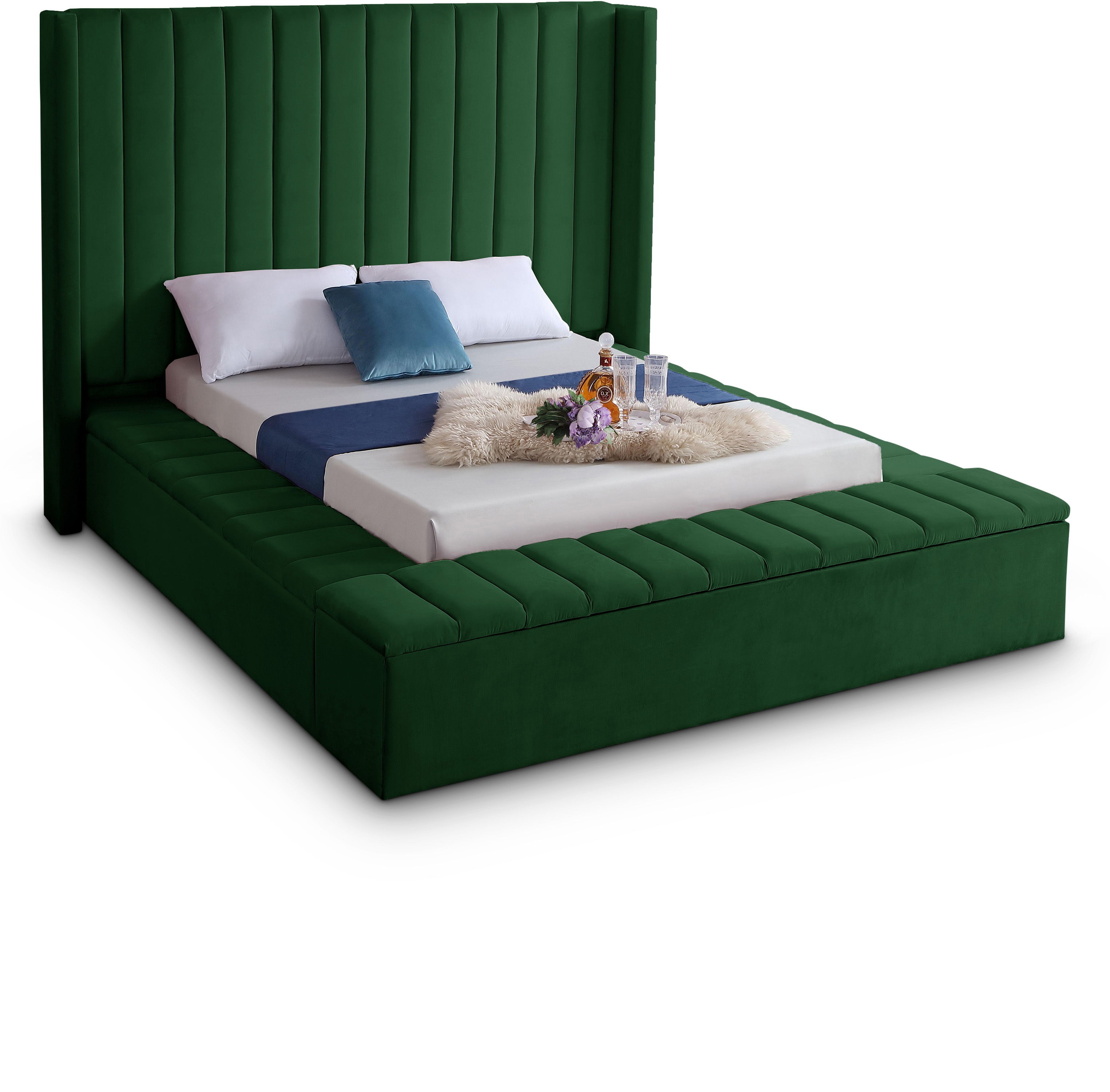Kiki - King Bed - Green