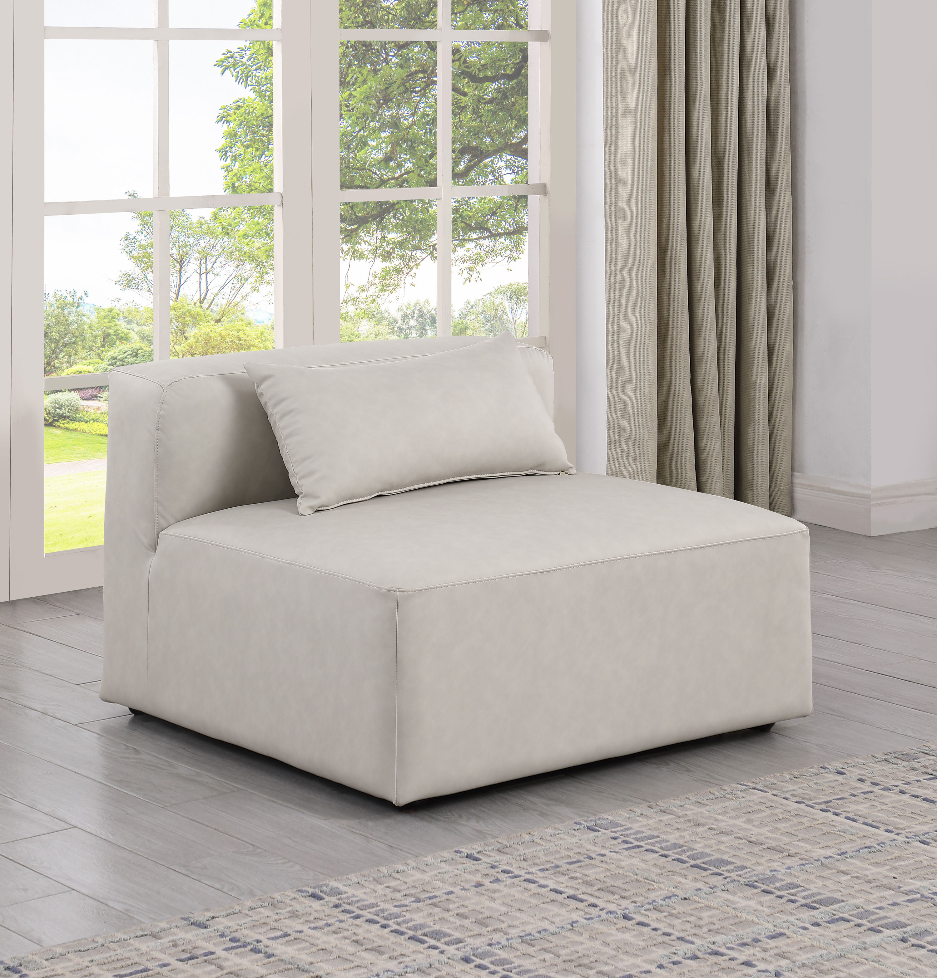 Cube - Armless Chair - Cream