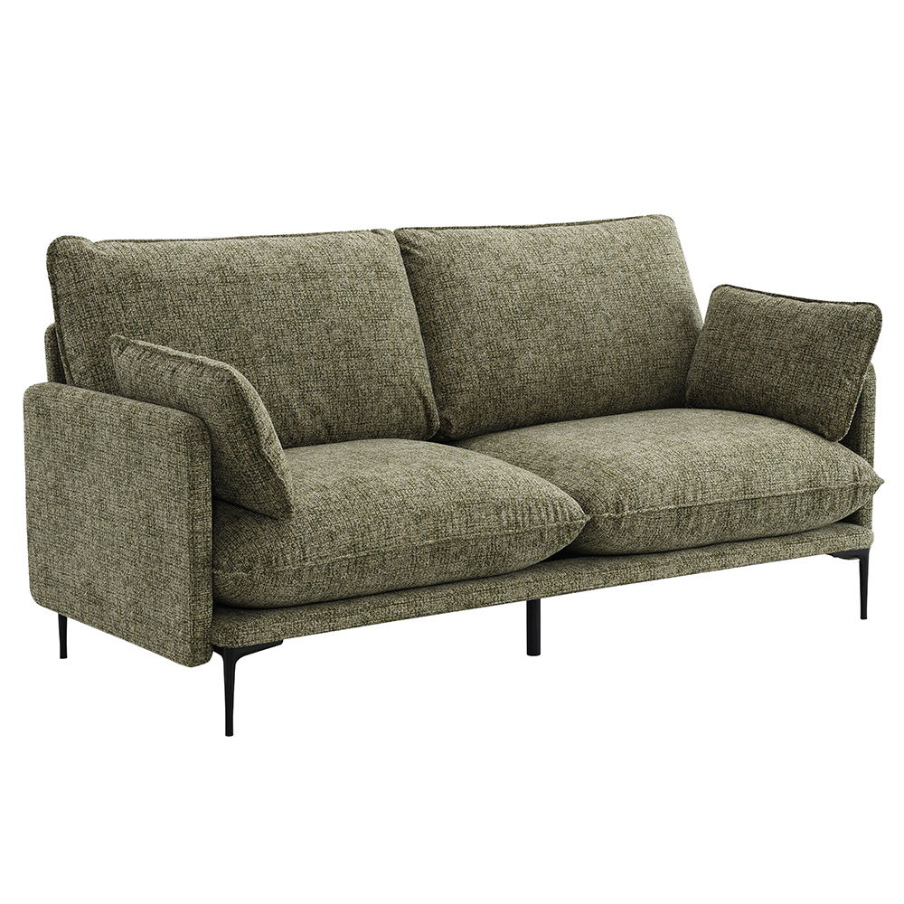 Dalton - Sofa With 2 Pillows - Green, green, view 2