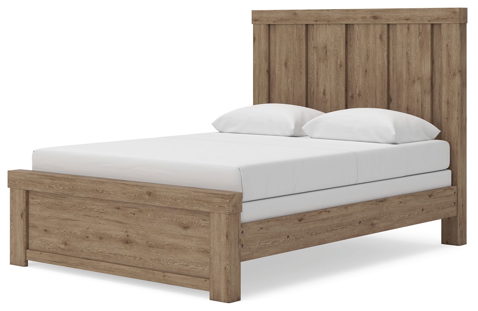 Ashley Furniture Oliandon - Queen Panel Bed - Light Brown - Image 4