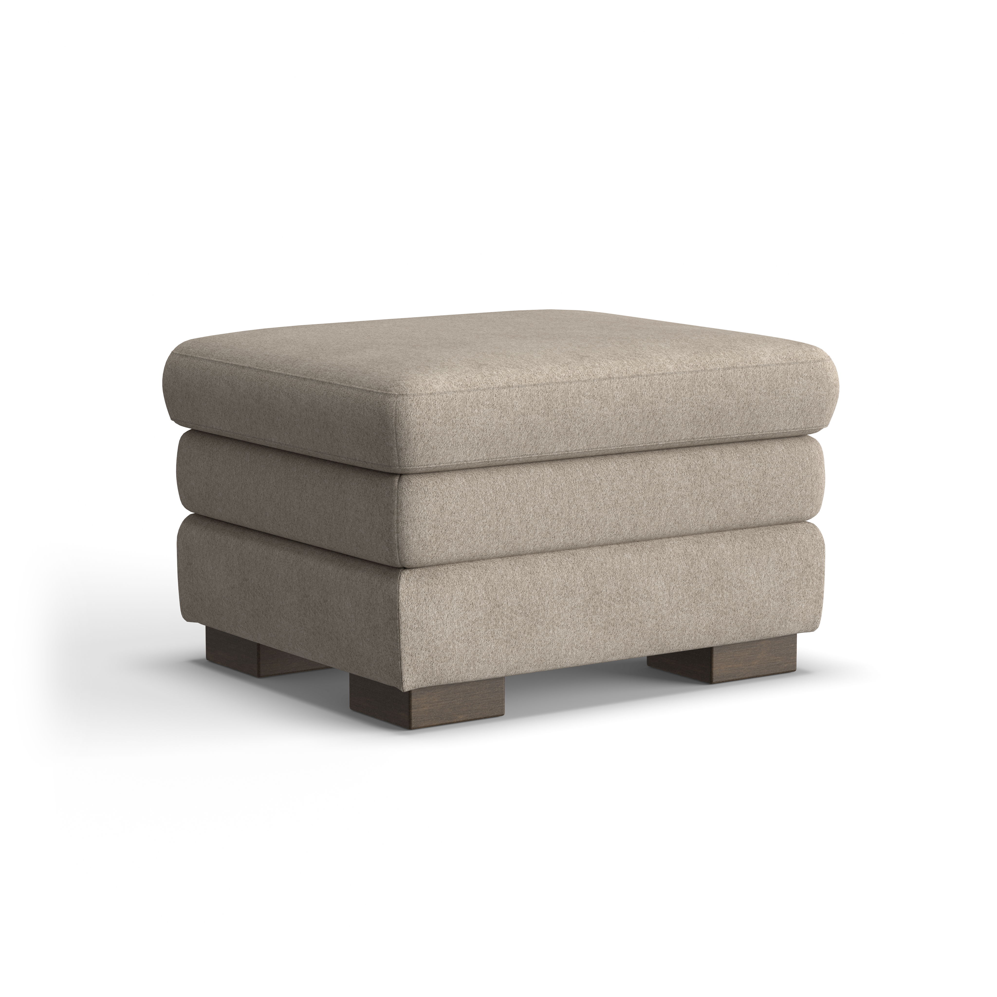 Rudy - Ottoman For Living Room, light brown, view 3