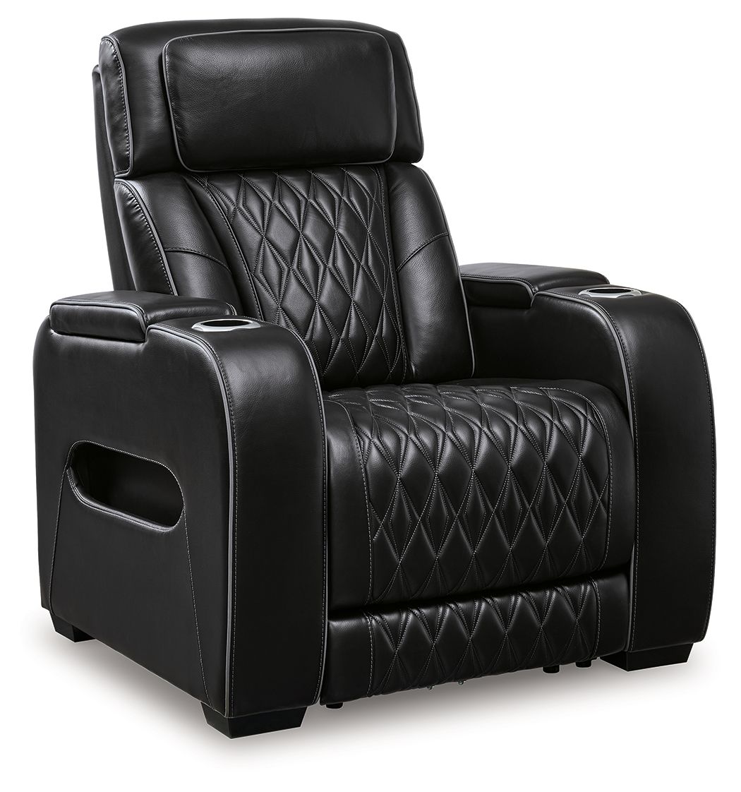 Ashley Boyington PWR Recliner/ADJ Headrest - Black