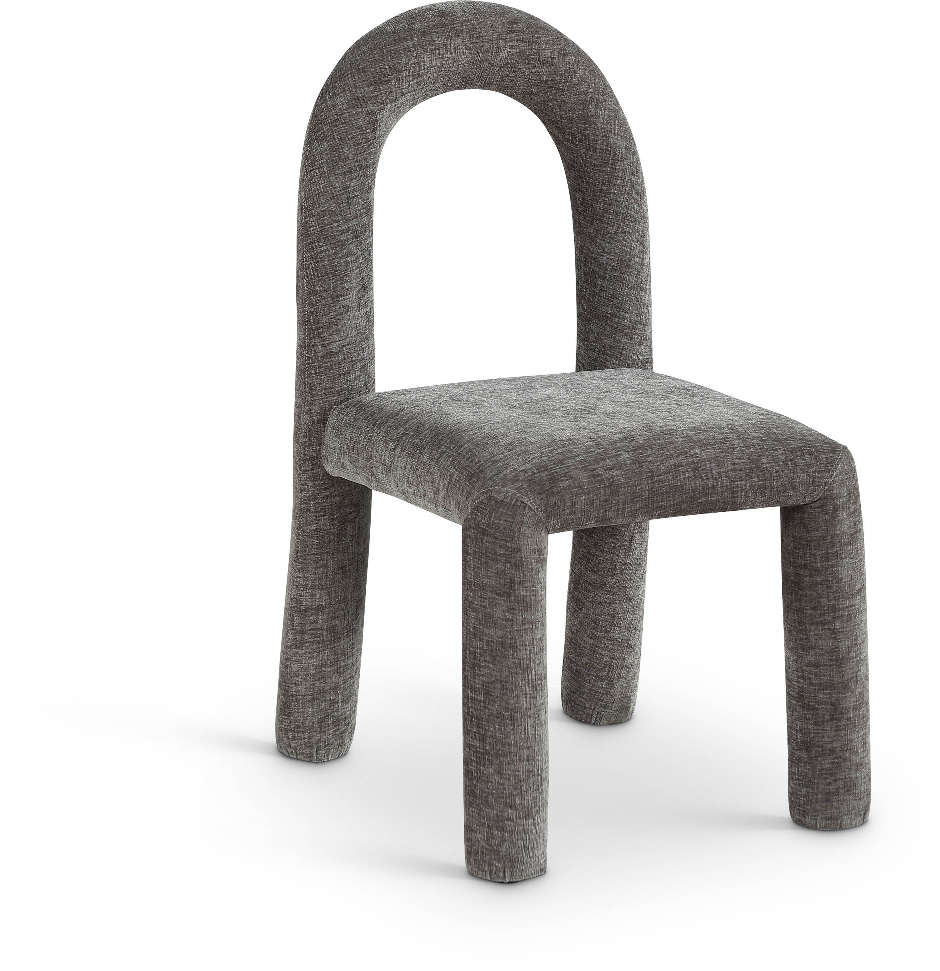 Amari - Chenille Fabric Dining Chair (Set of 2) - Gray