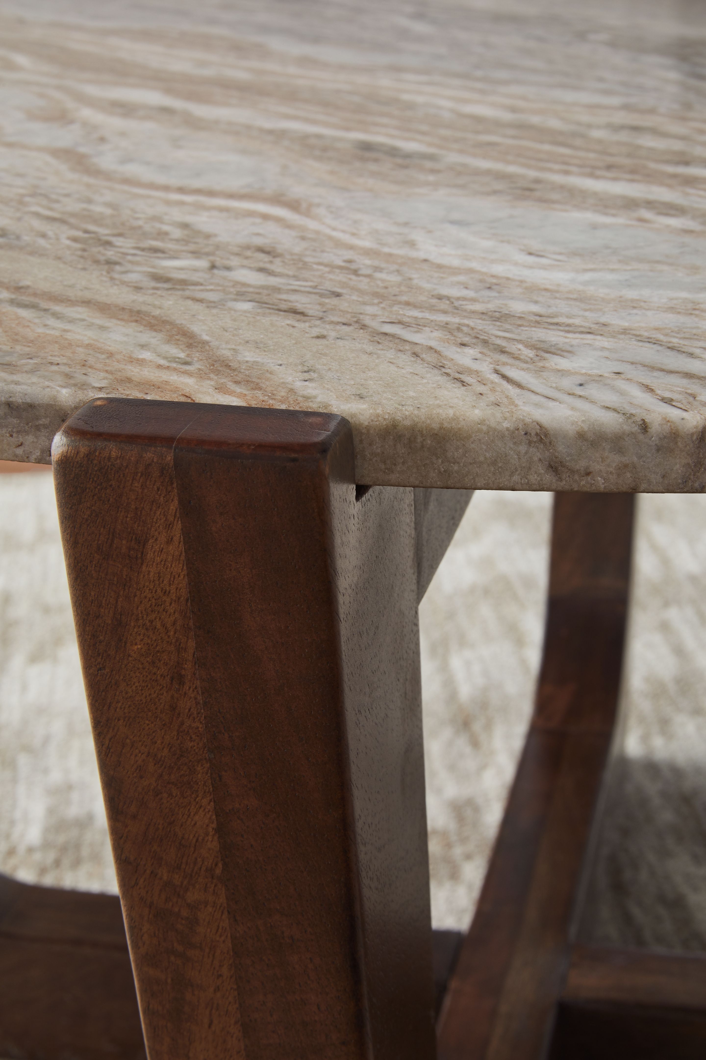 Ashley Furniture Tanidore - Round End Table - Warm Brown - Image 6