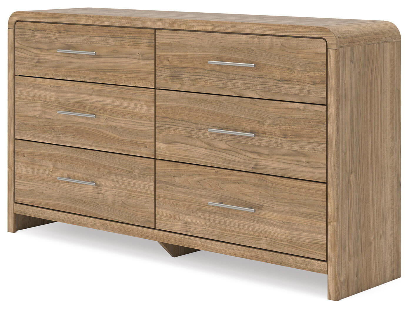 Gramburg - Six Drawer Dresser - Warm Natural Brown