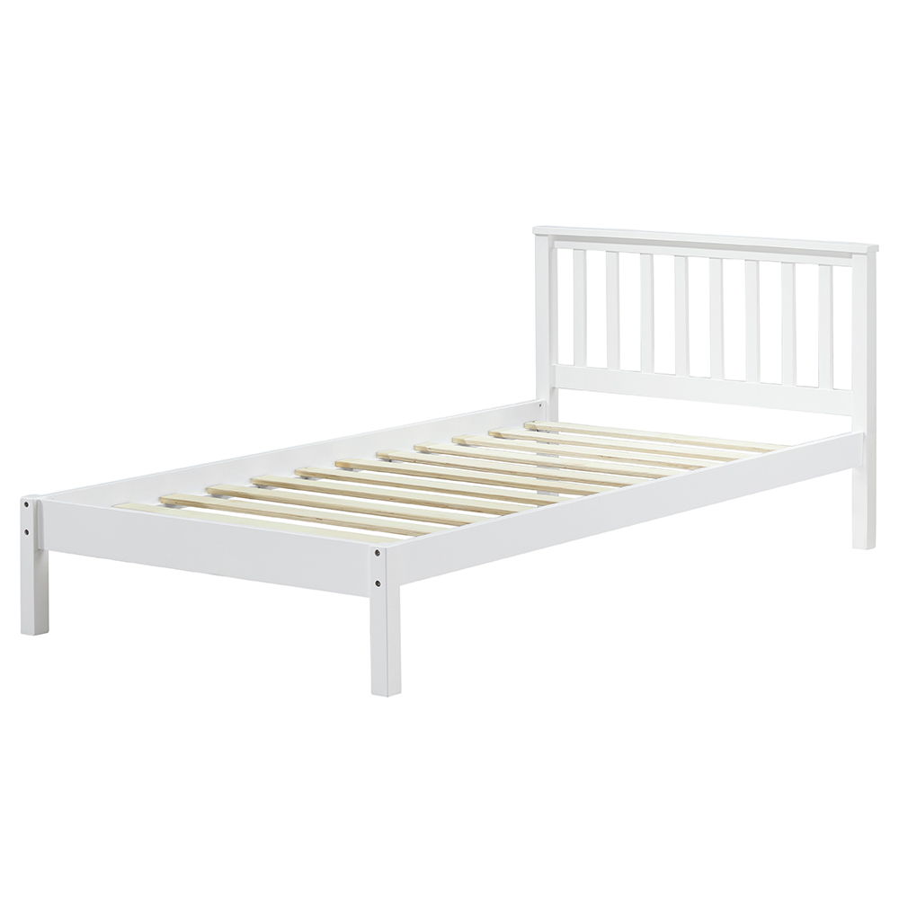 Freya - Twin Bed - White, white