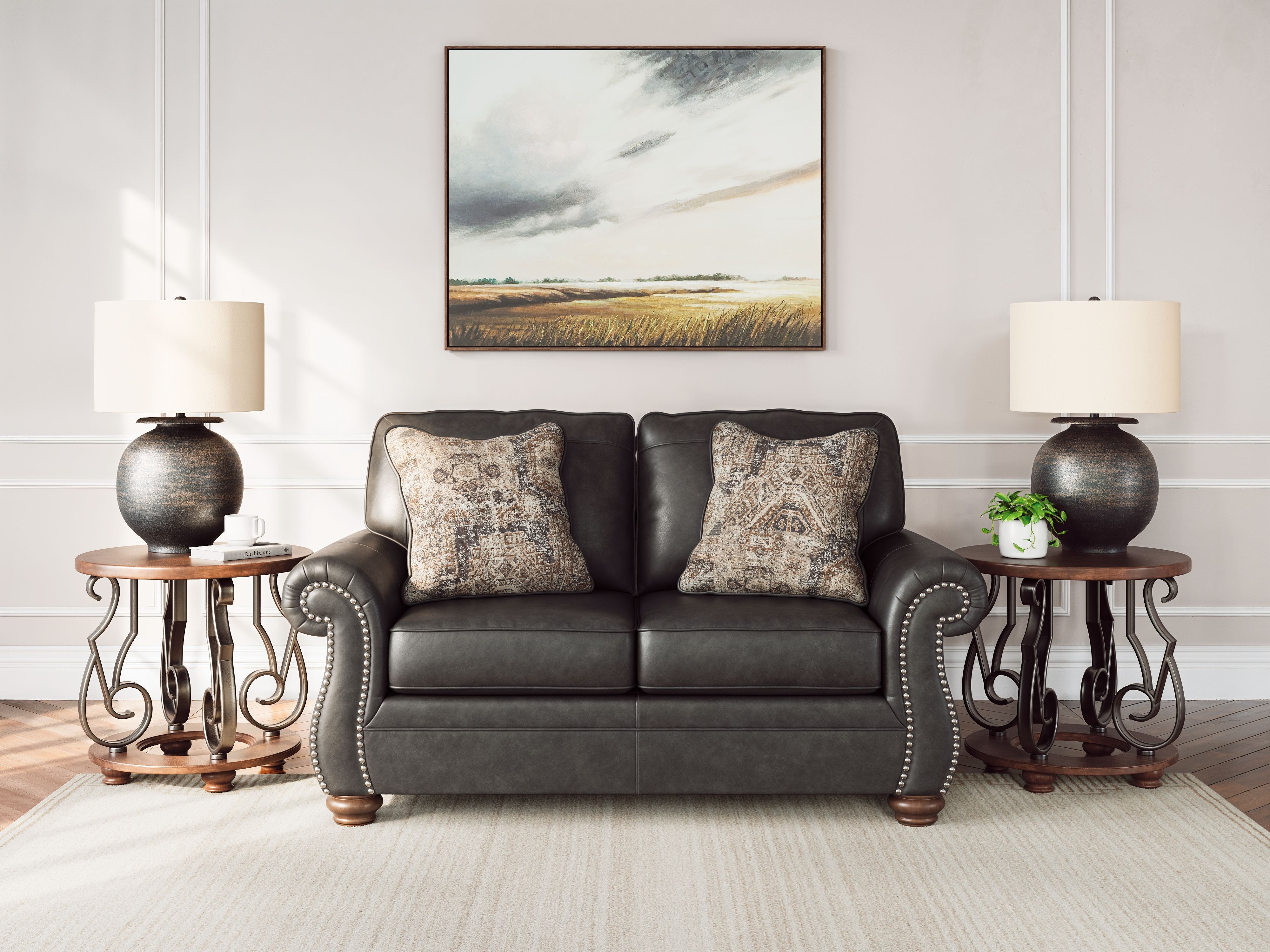 Ashley Furniture Chasemore - Loveseat - Granite - Image 2