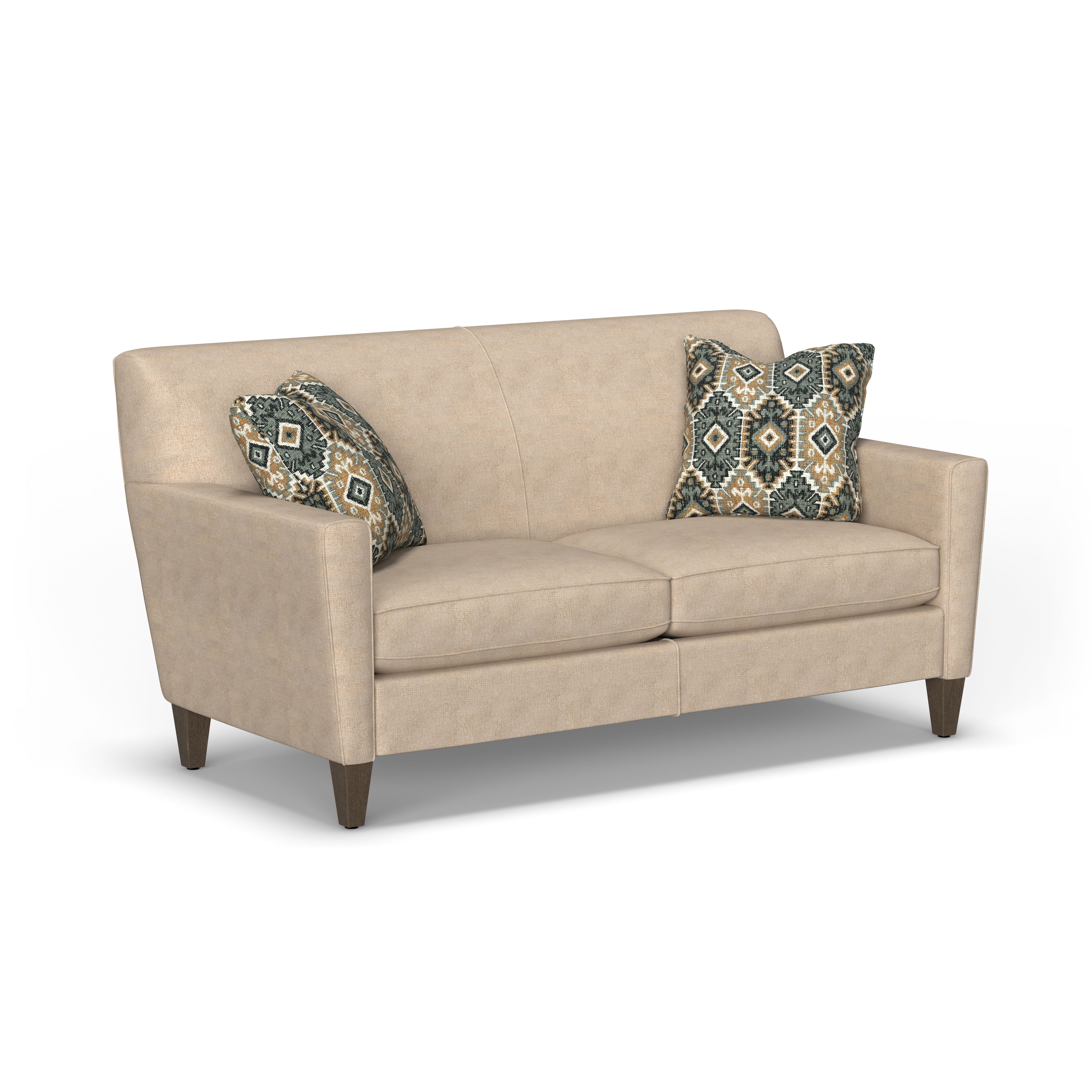 Digby - 58" Fabric Sofa, blue, view 2