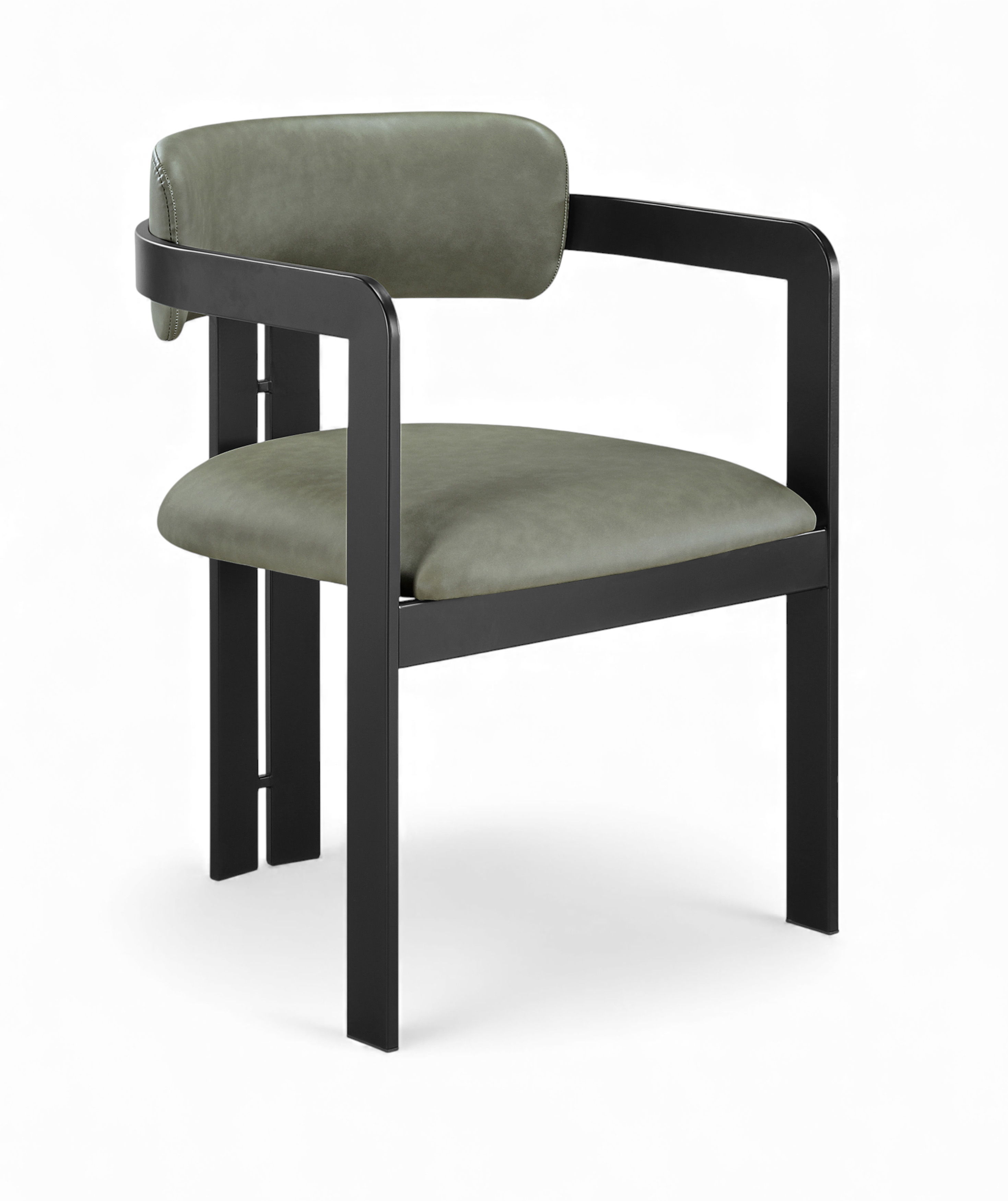 Aurum - Vegan Leather Upholstered Dining Chair (Set of 2) - Green