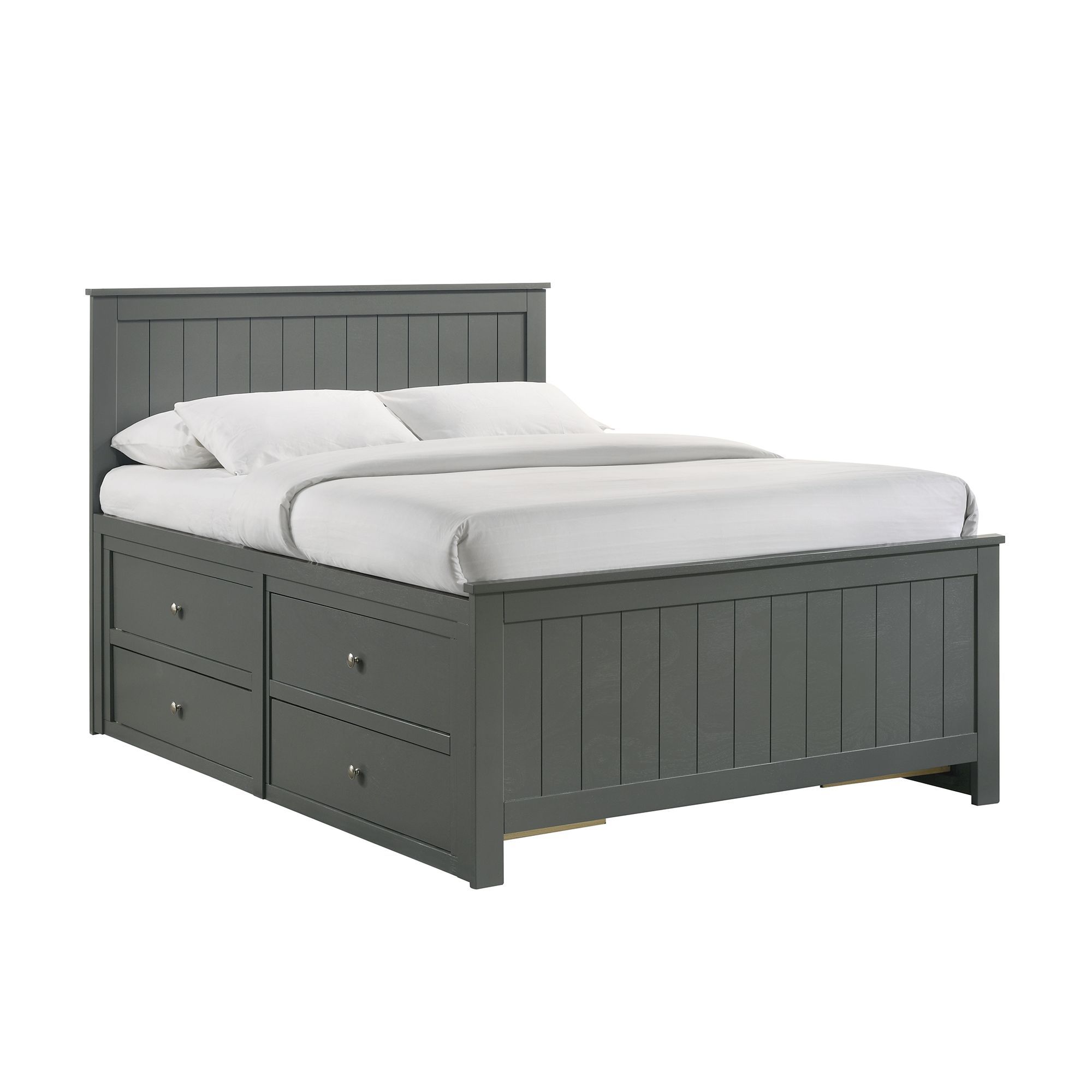 Sami - Full Captains Bed - Gray