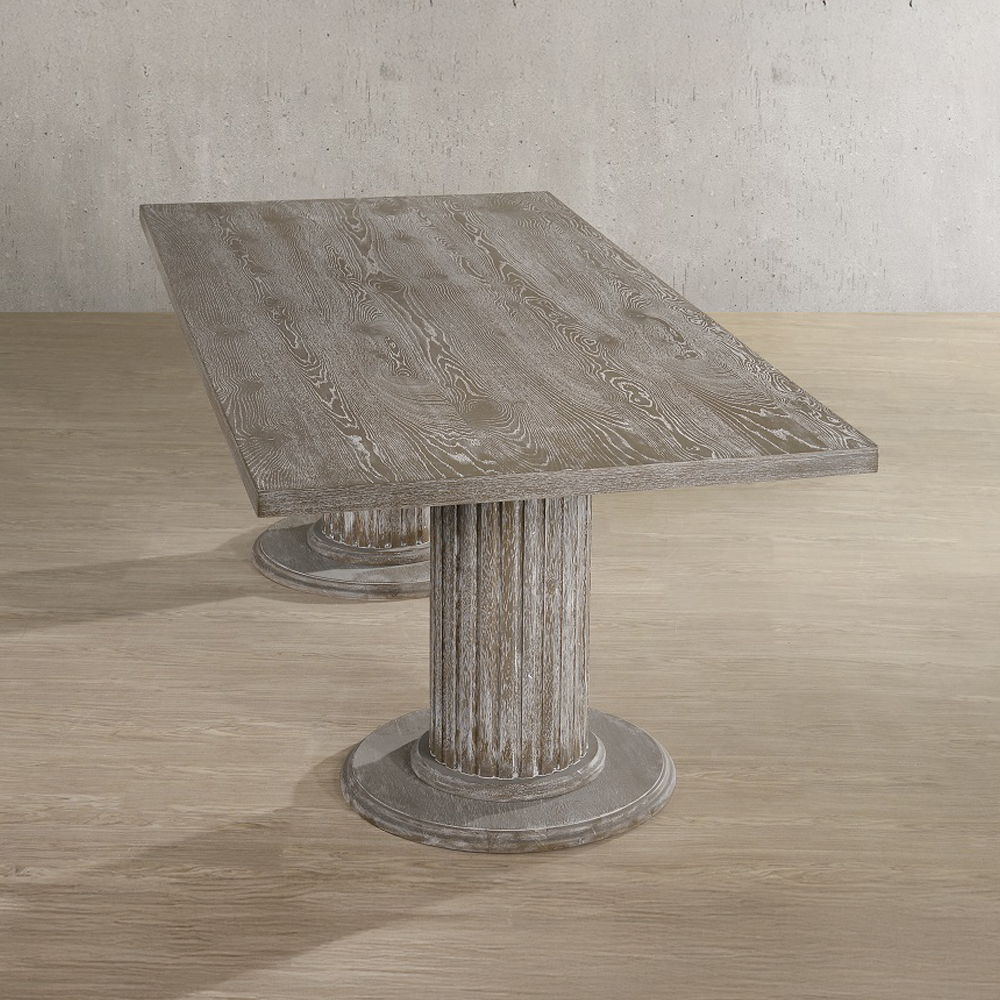 Gabrian - 31" Dining Table - Reclaimed Gray, gray