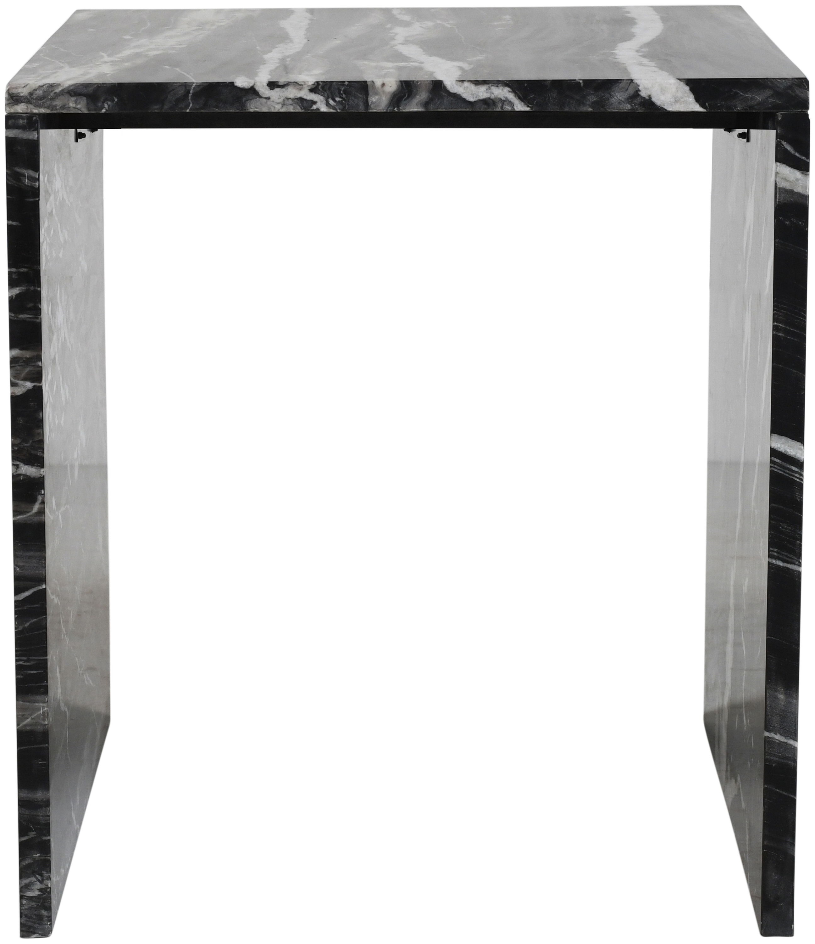 Pienza - Marble End Table - Black