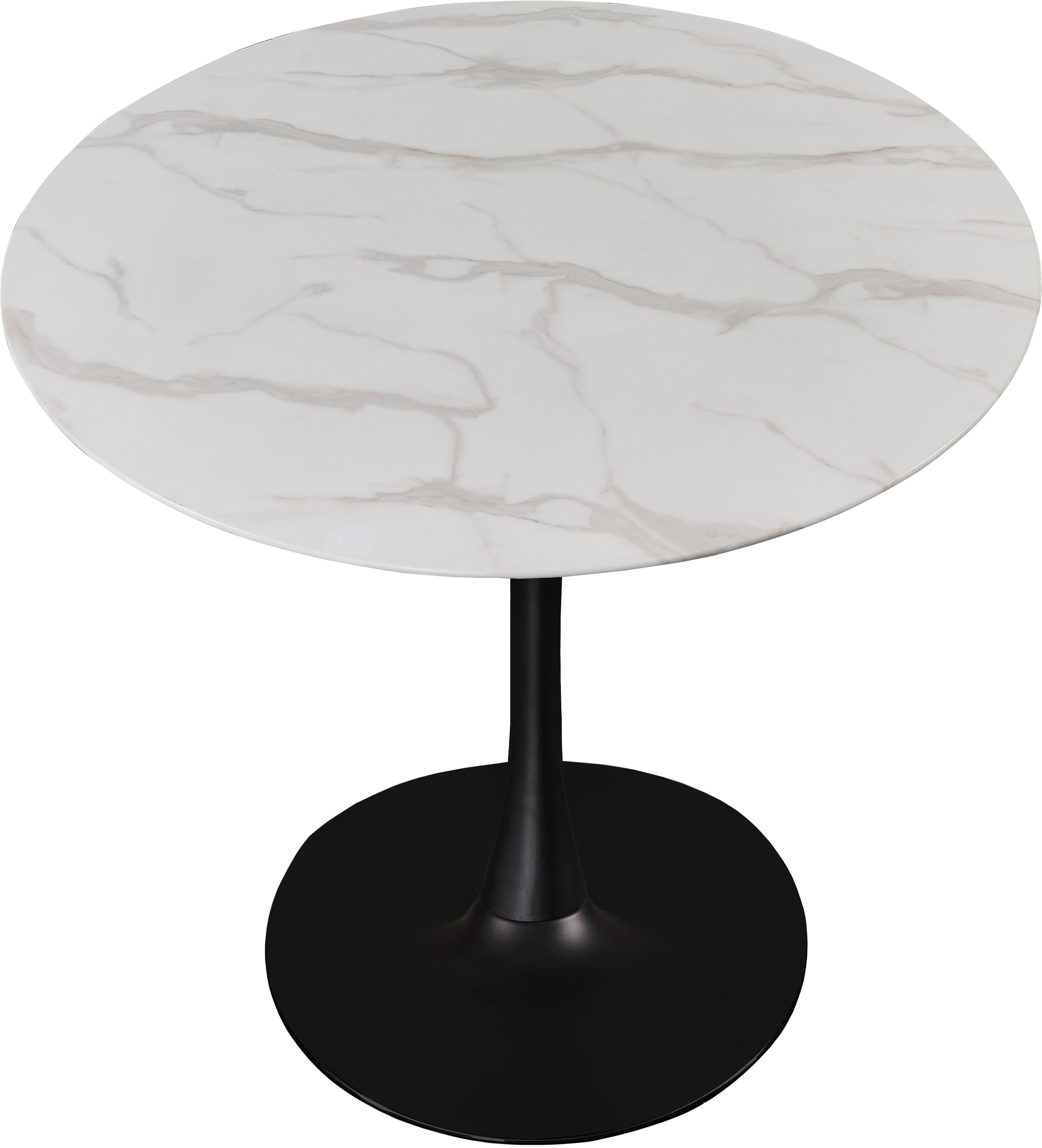 Holly - 36" Dining Table - Black / White