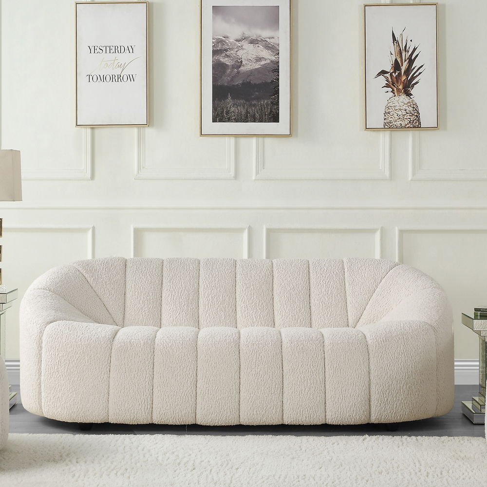 Osmash - Sofa - White Teddy Sherpa, white