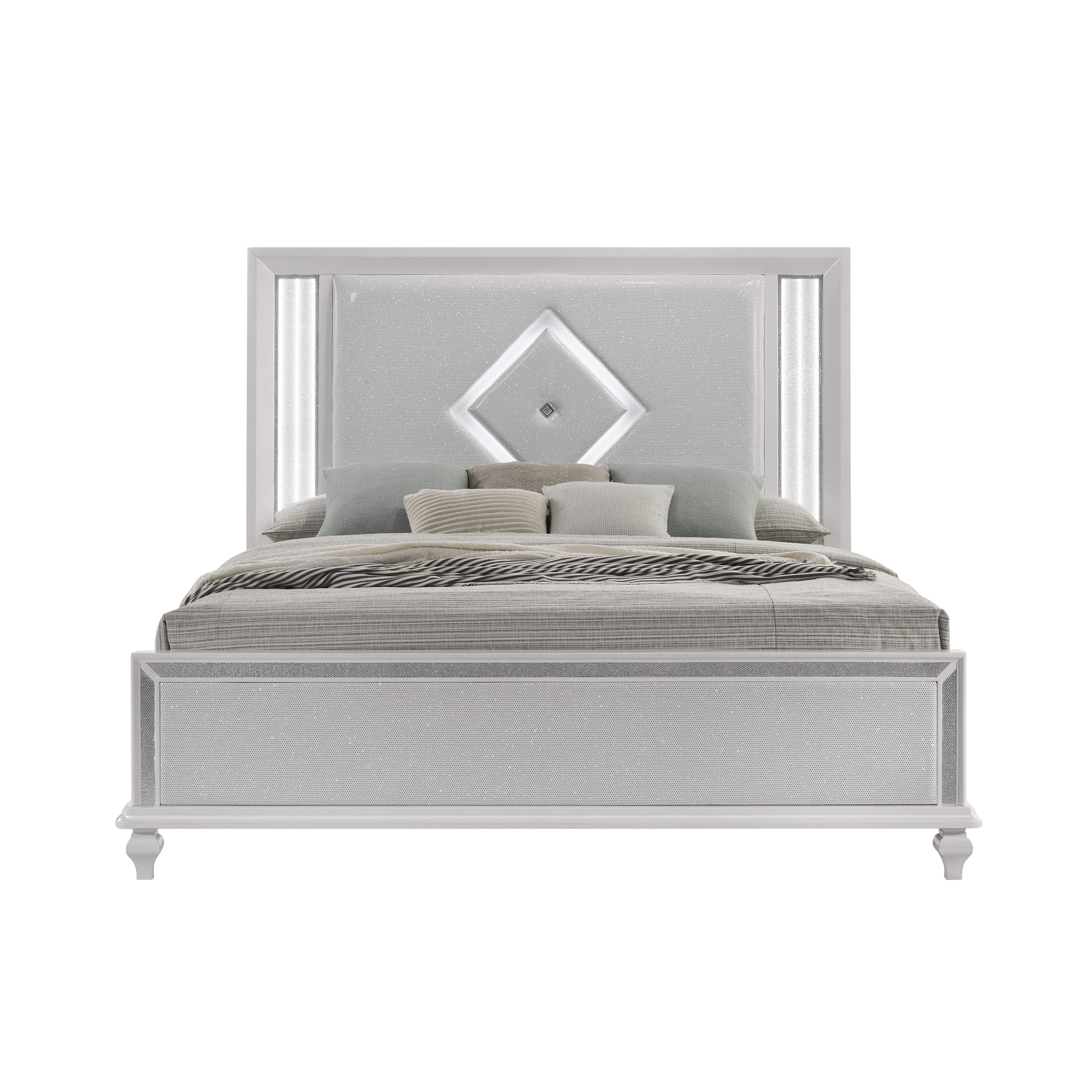 Stardust - 6/6 Eastern King Bed - White