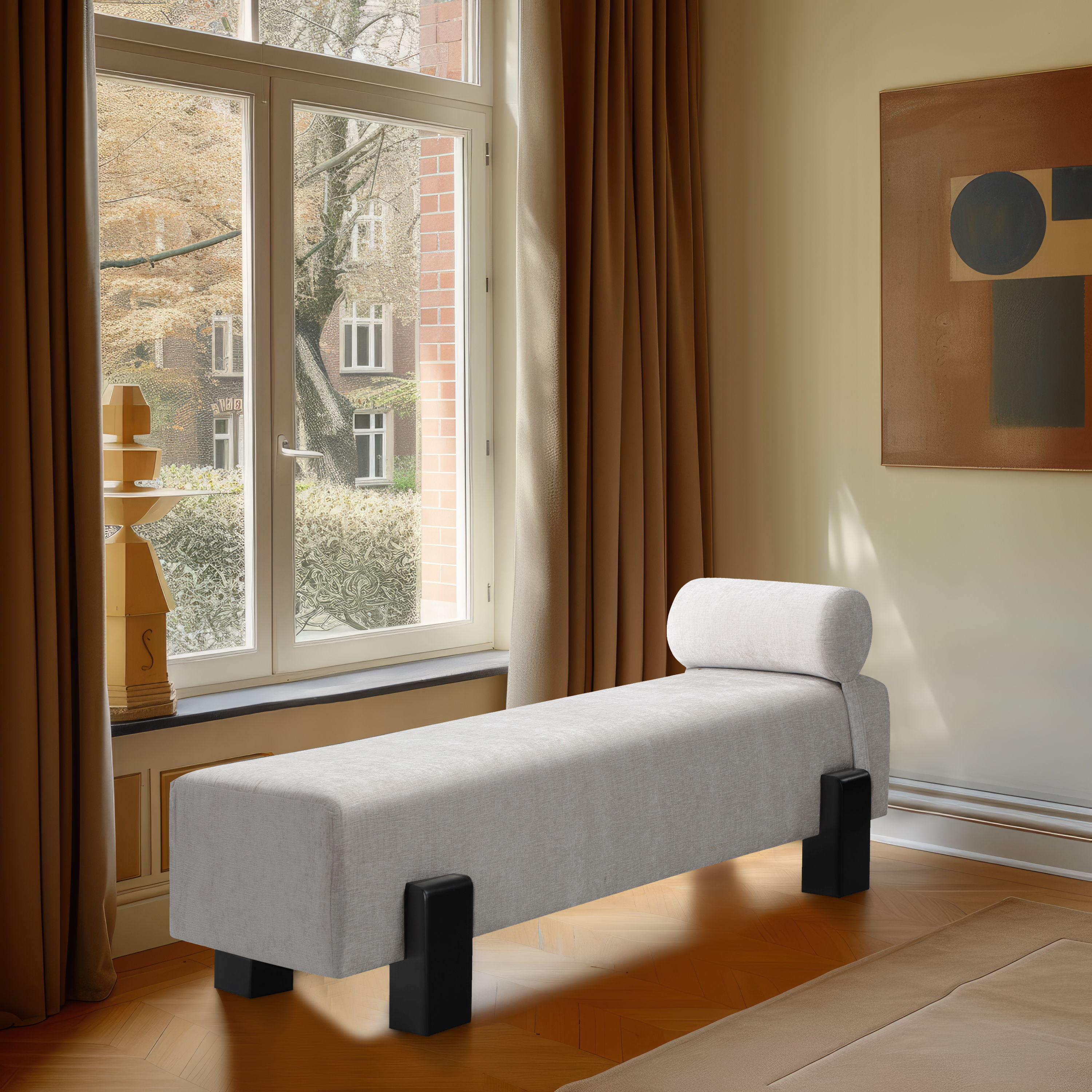Edison - Bench - Light Gray