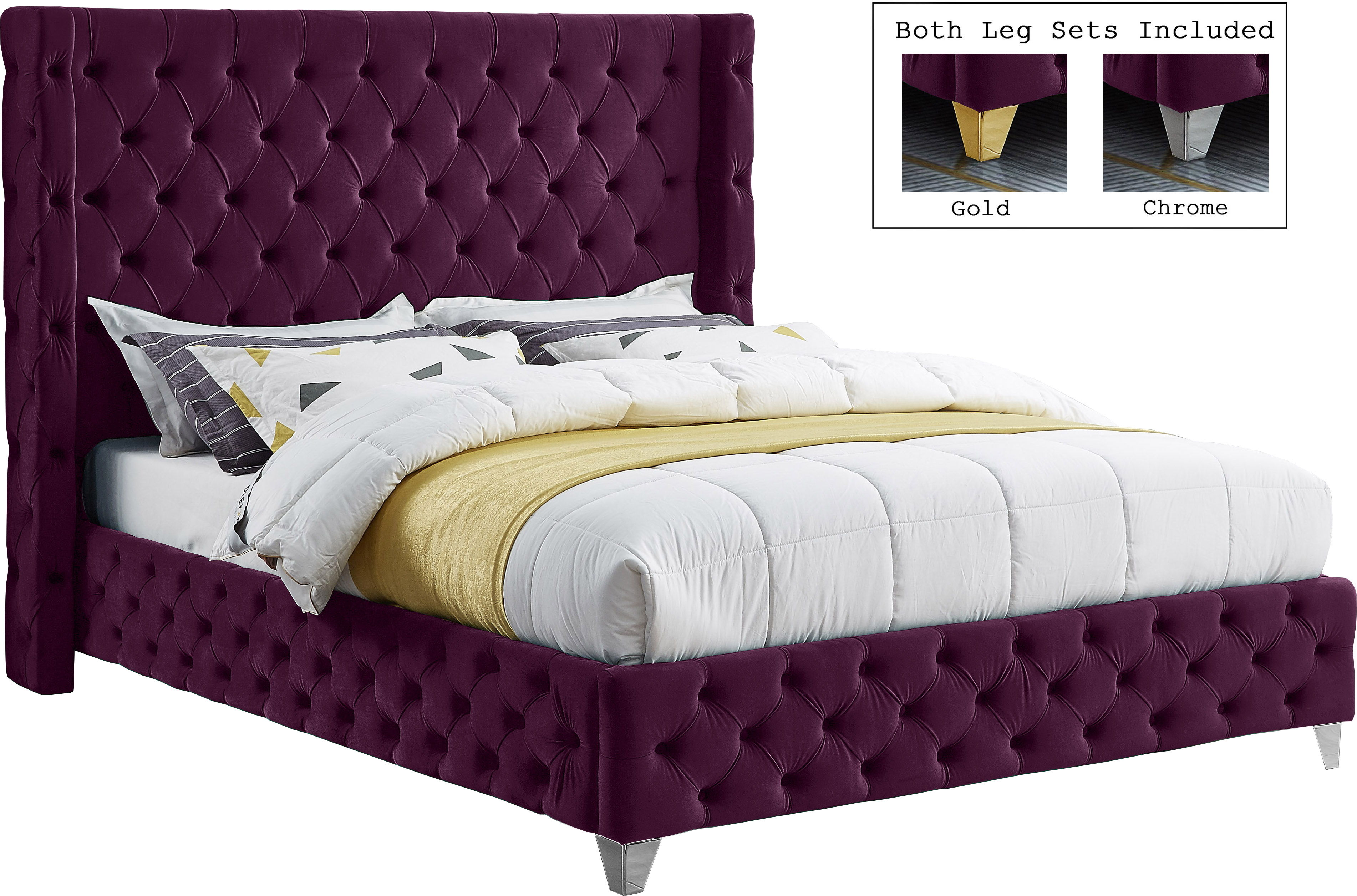 Savan - King Bed - Purple