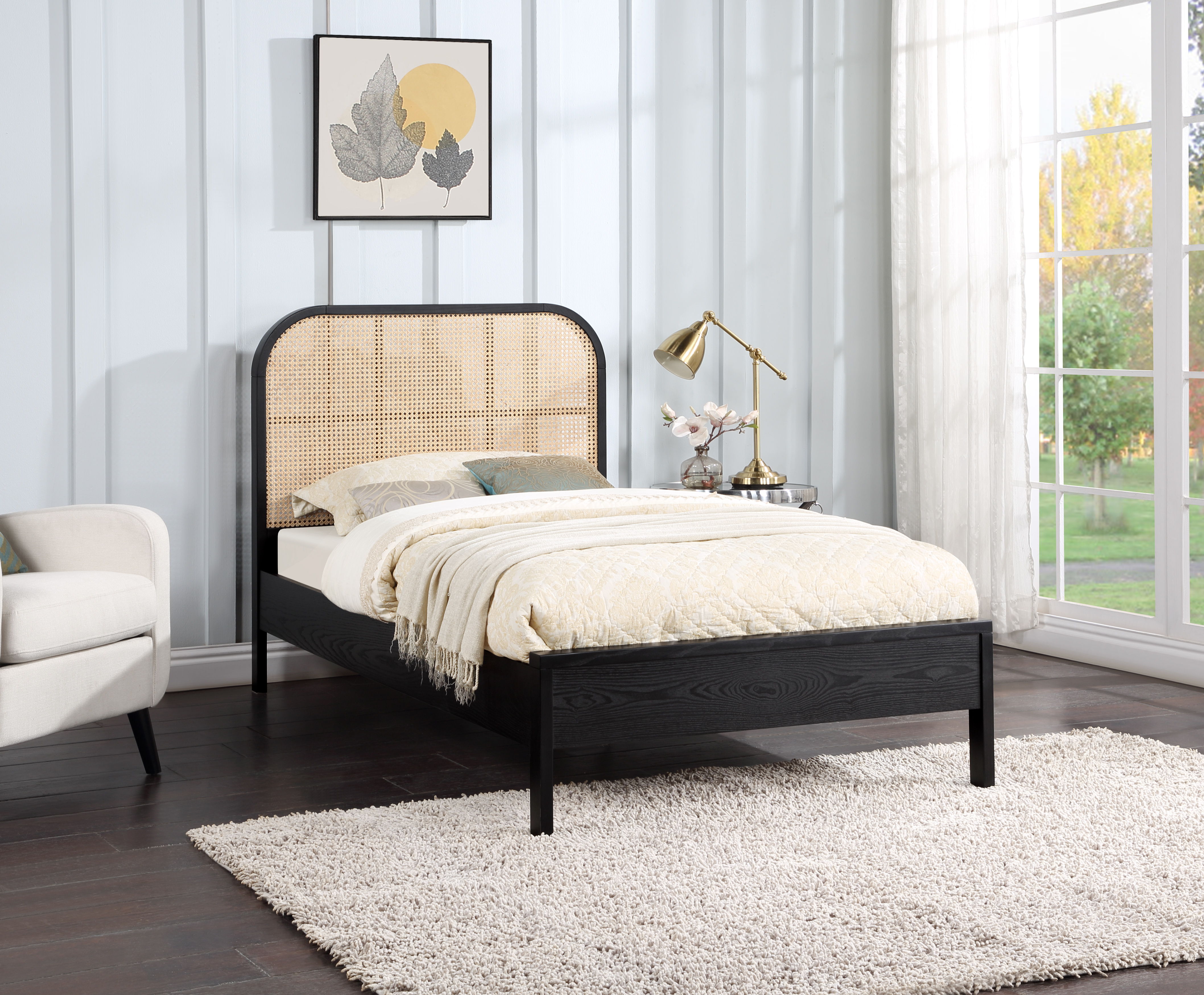 Siena - Twin Bed - Black