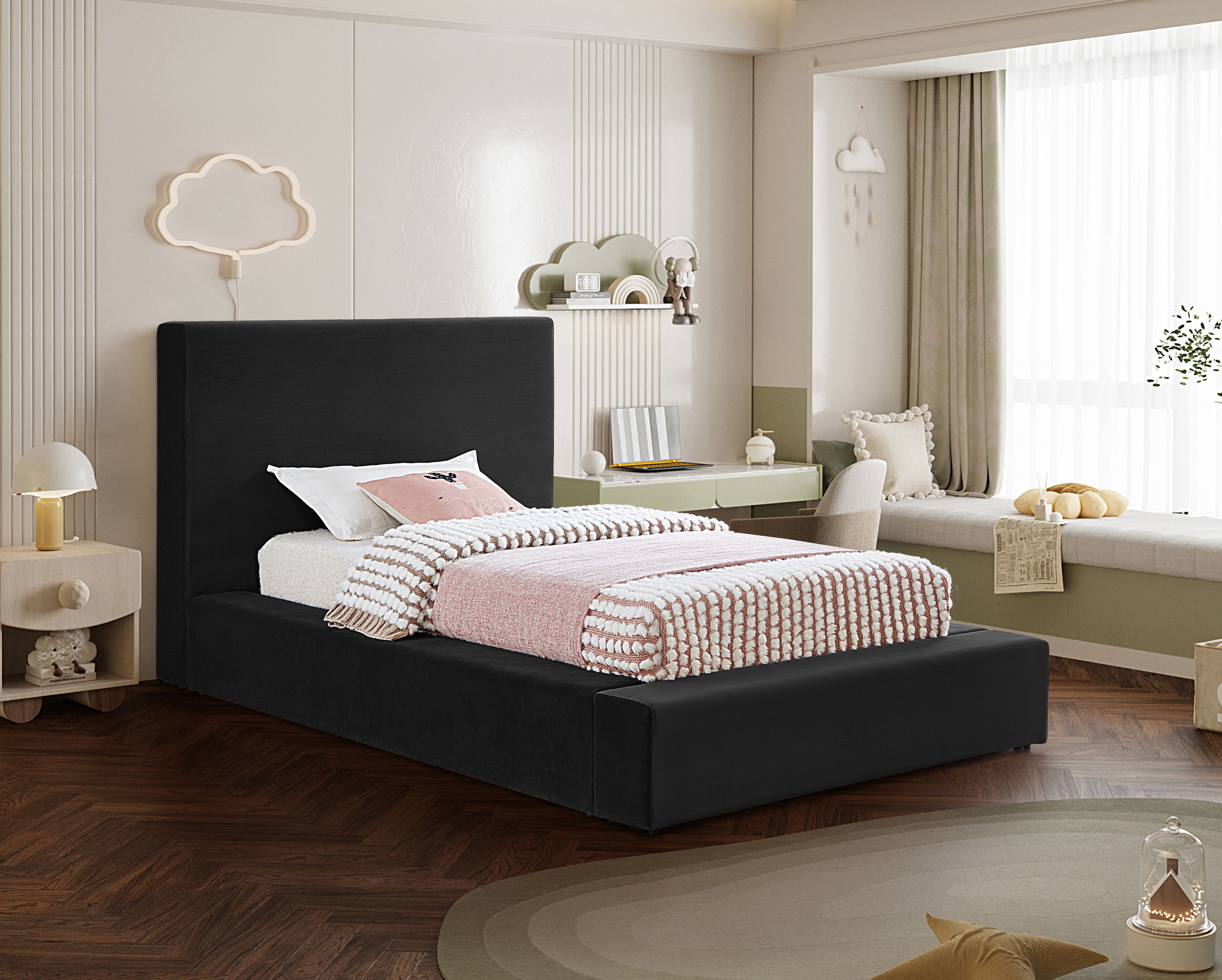 Dorian - Twin Bed - Black