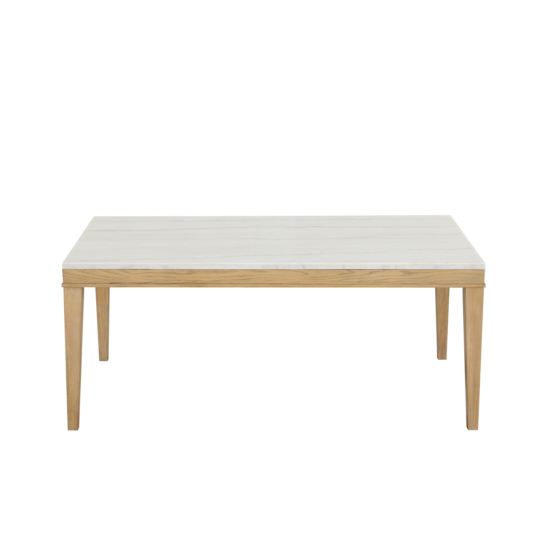 Essence - 70" Rectangle Dining Table With Marble Top - Natural
