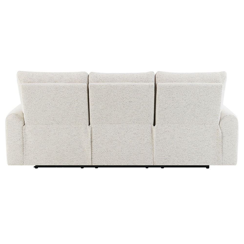 Lalisa - Power Motion Sofa With USB Port - Cream Chenille, white, view 5