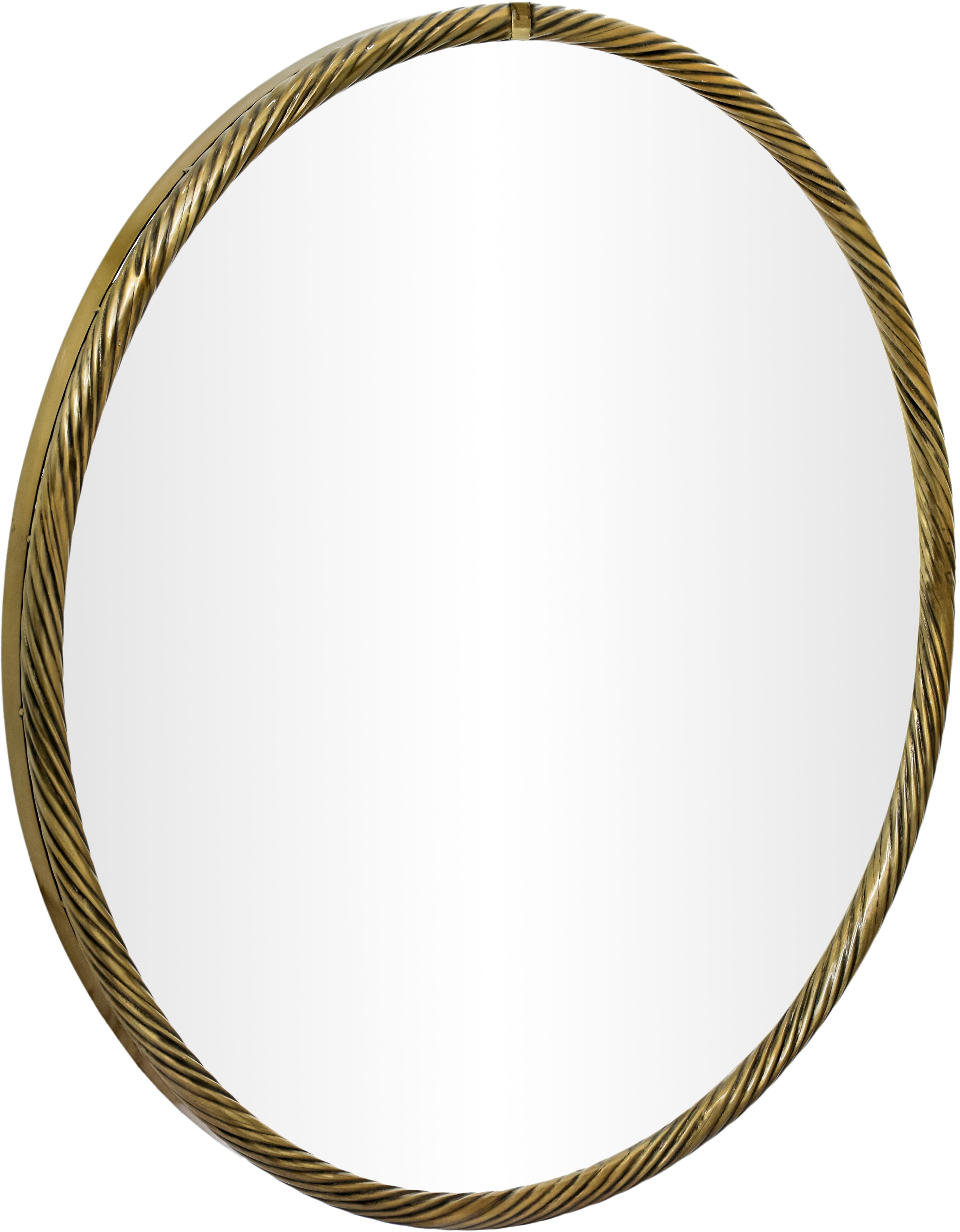 Avara - 36" Iron Mirror - Gold