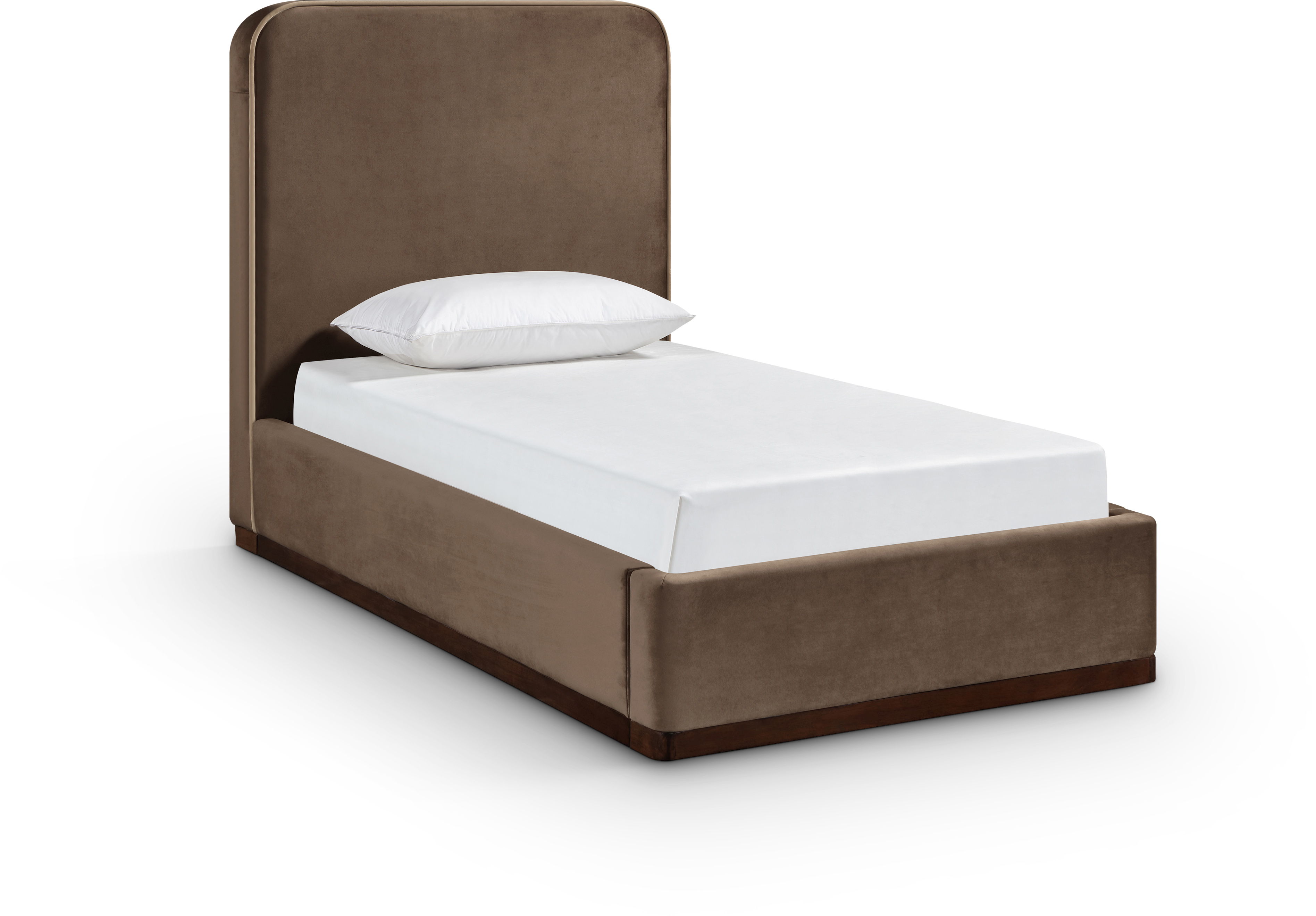 Rava - Twin Bed - Brown / Beige