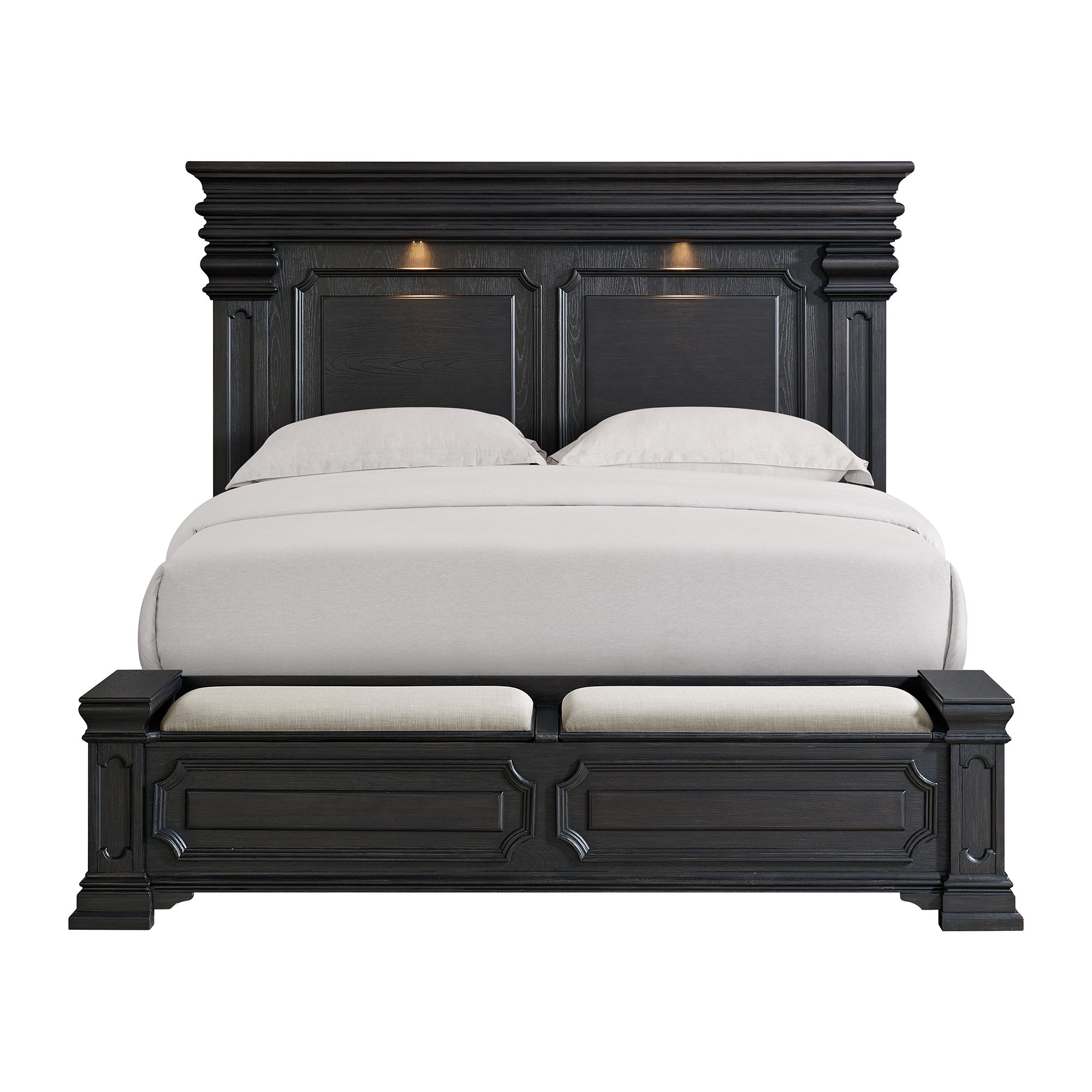 Kings Court - King Storage Bed - Black
