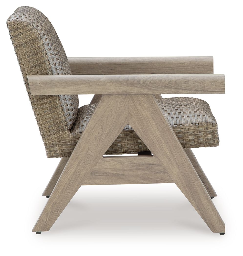 Ashley Furniture Cliff Trails - Rocking Lounge Chair - Beige - Image 4