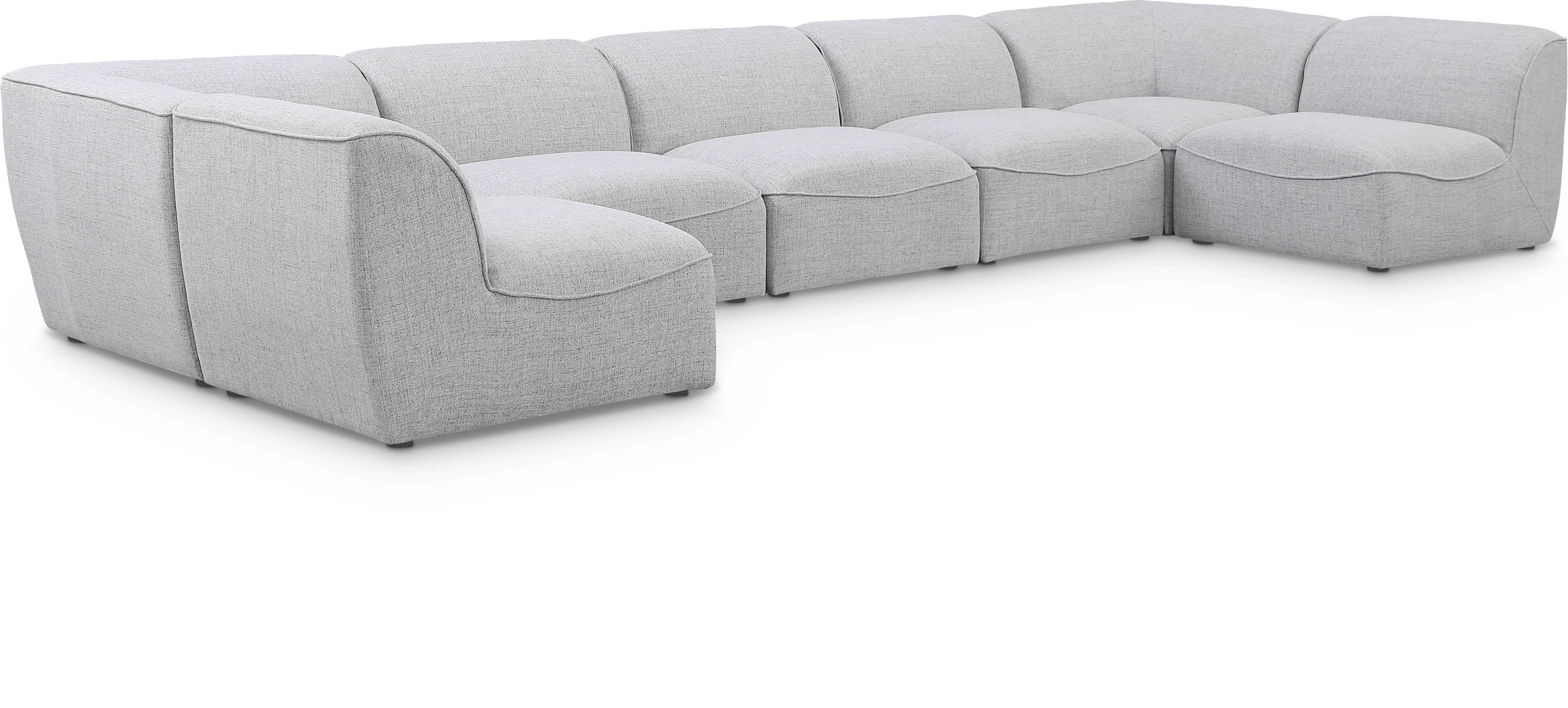 Miramar - 7 Piece Modular U-Shaped Sectional - Gray