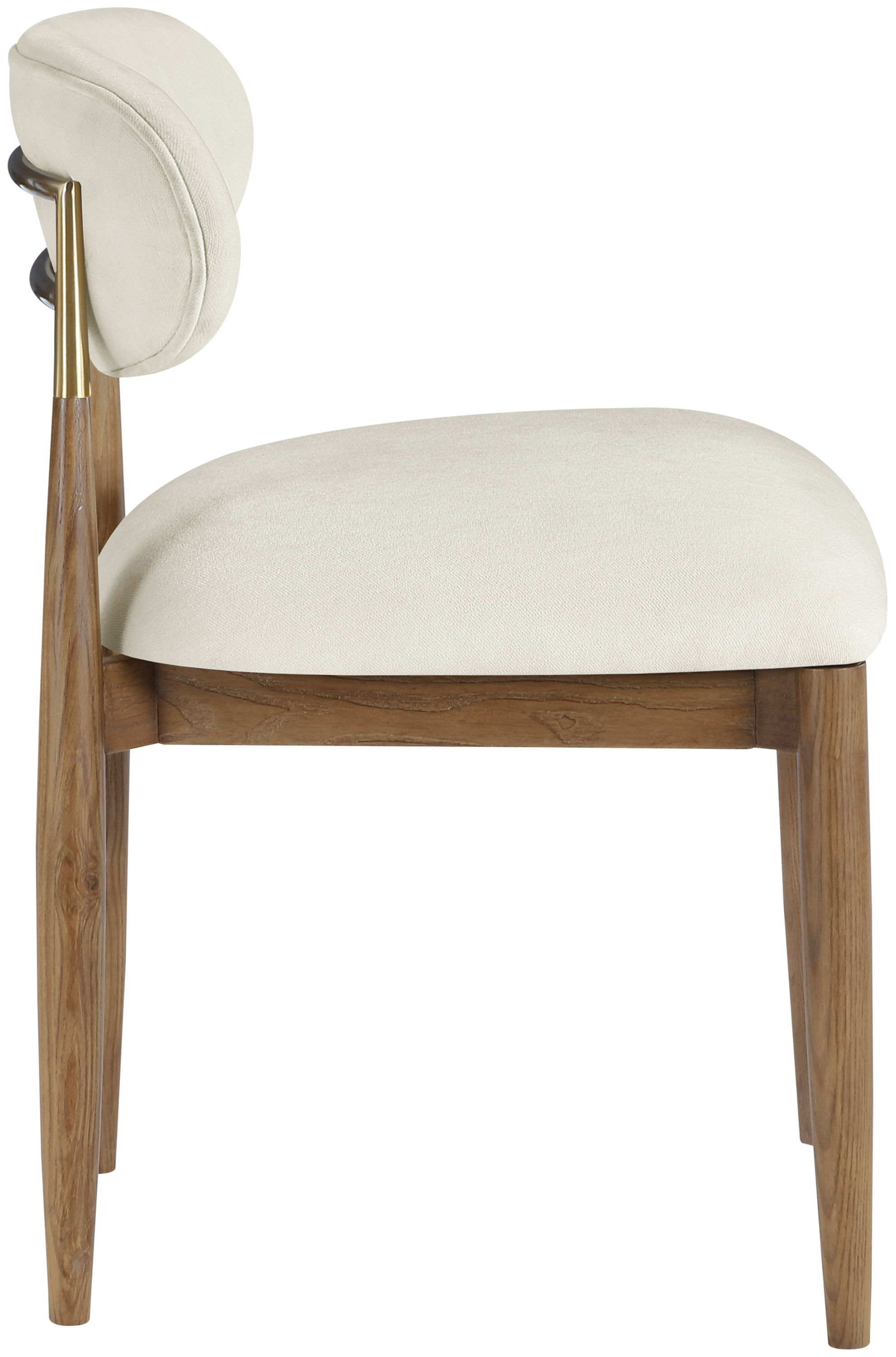 Riccio - Performance Fabric Upholstered Dining Side Chair (Set of 2) - Cream
