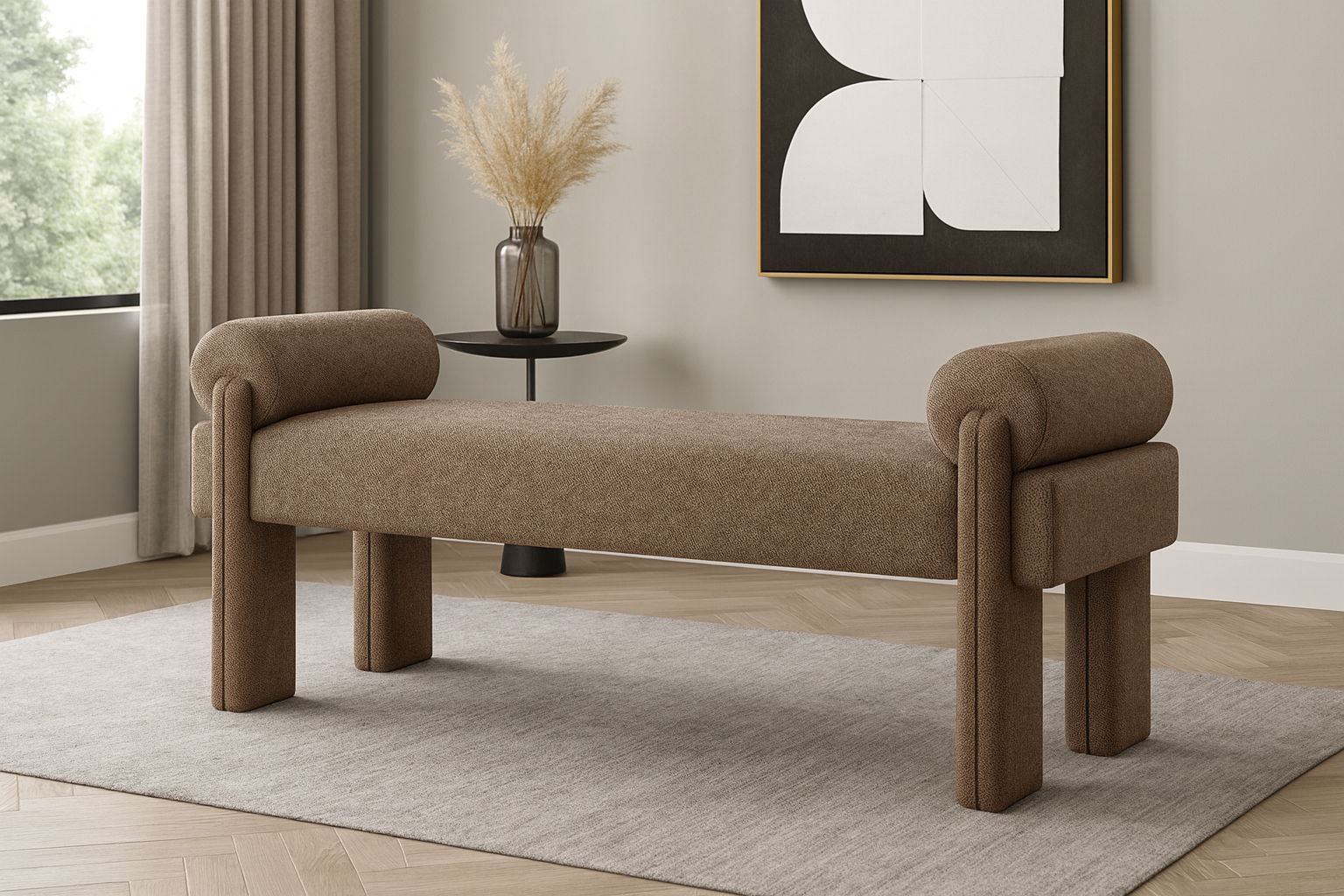 Stefano - Bench - Brown