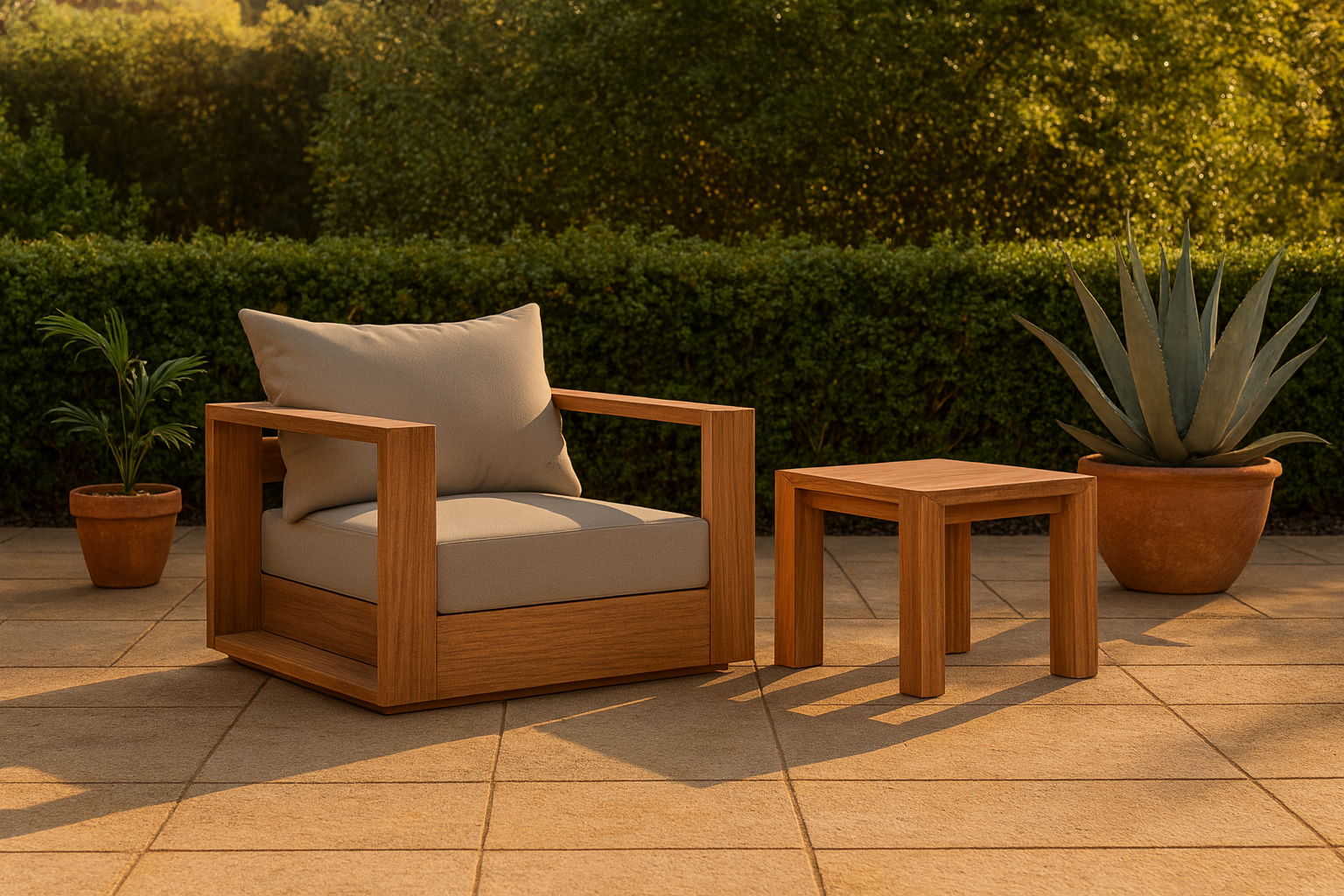 Tulum - Water Resistant Outdoor Chair - Gray