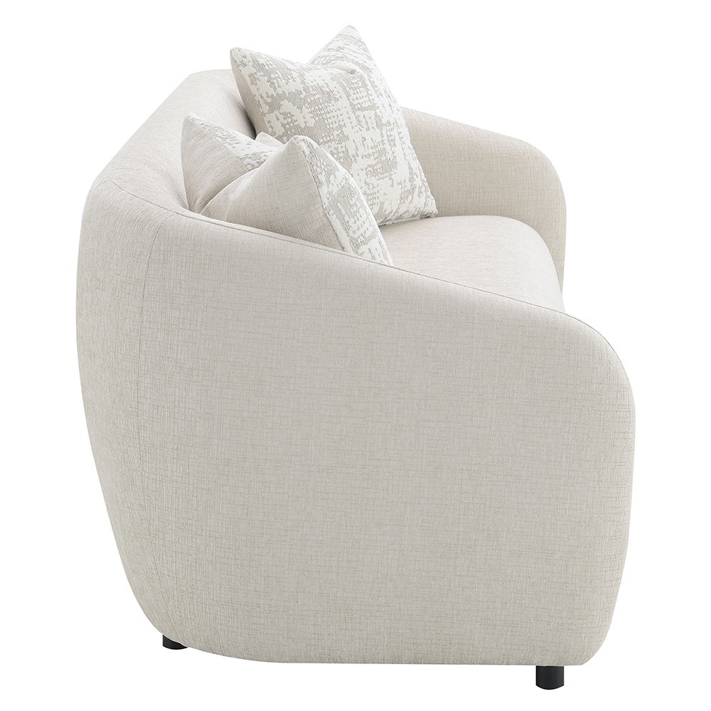 Etienne - Sofa With 3 Pillows - Beige Linen, beige, view 3