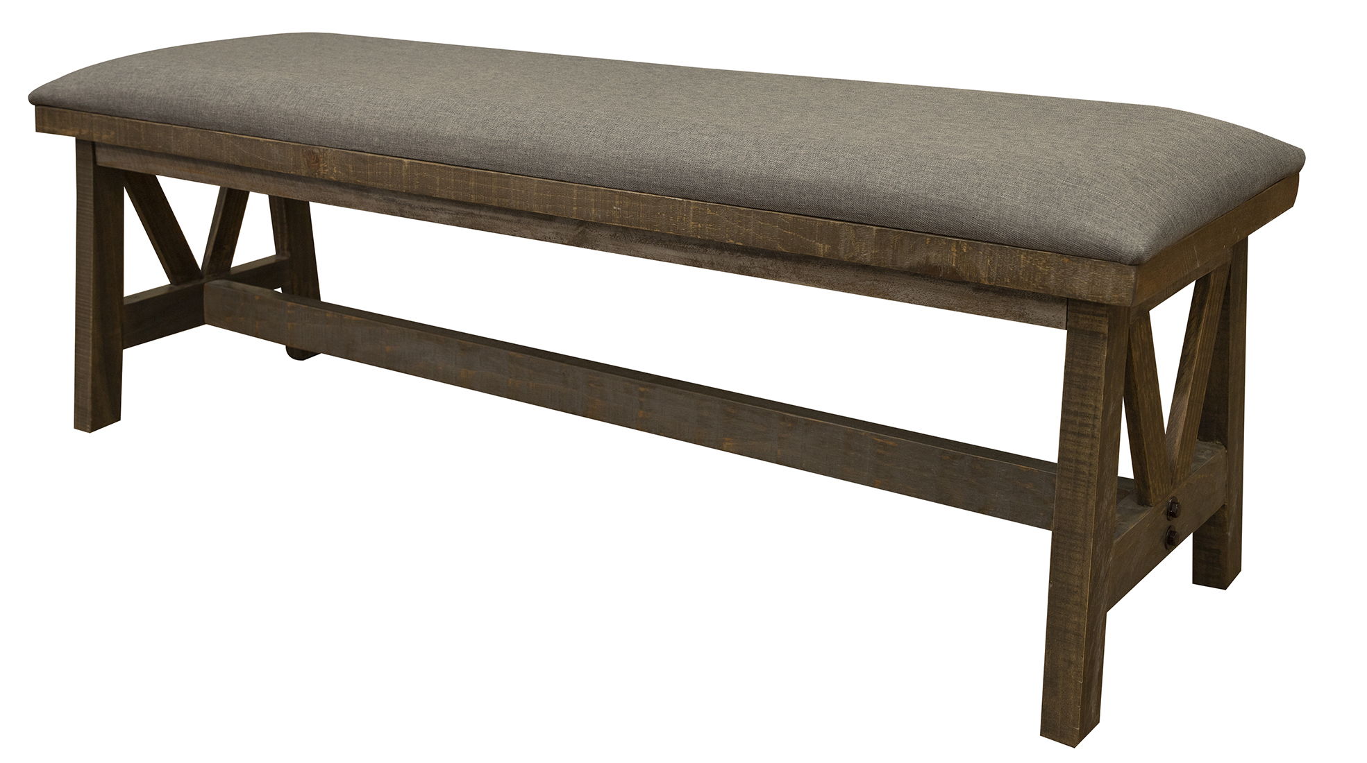 International Furniture Direct Loft Brown - Bench - Two Tone Gray / Brown