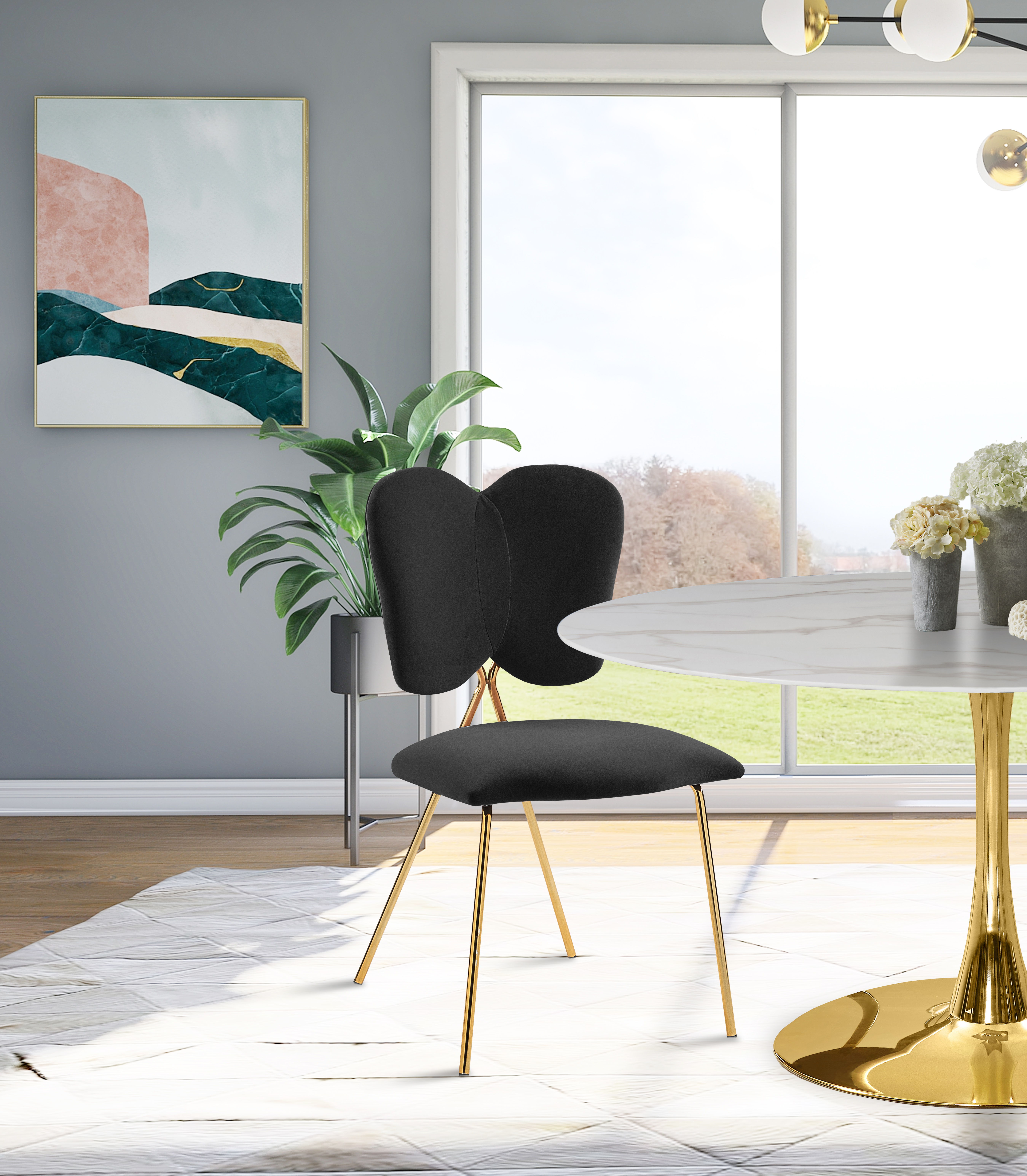 Angel - Dining Chair (Set of 2) - Black
